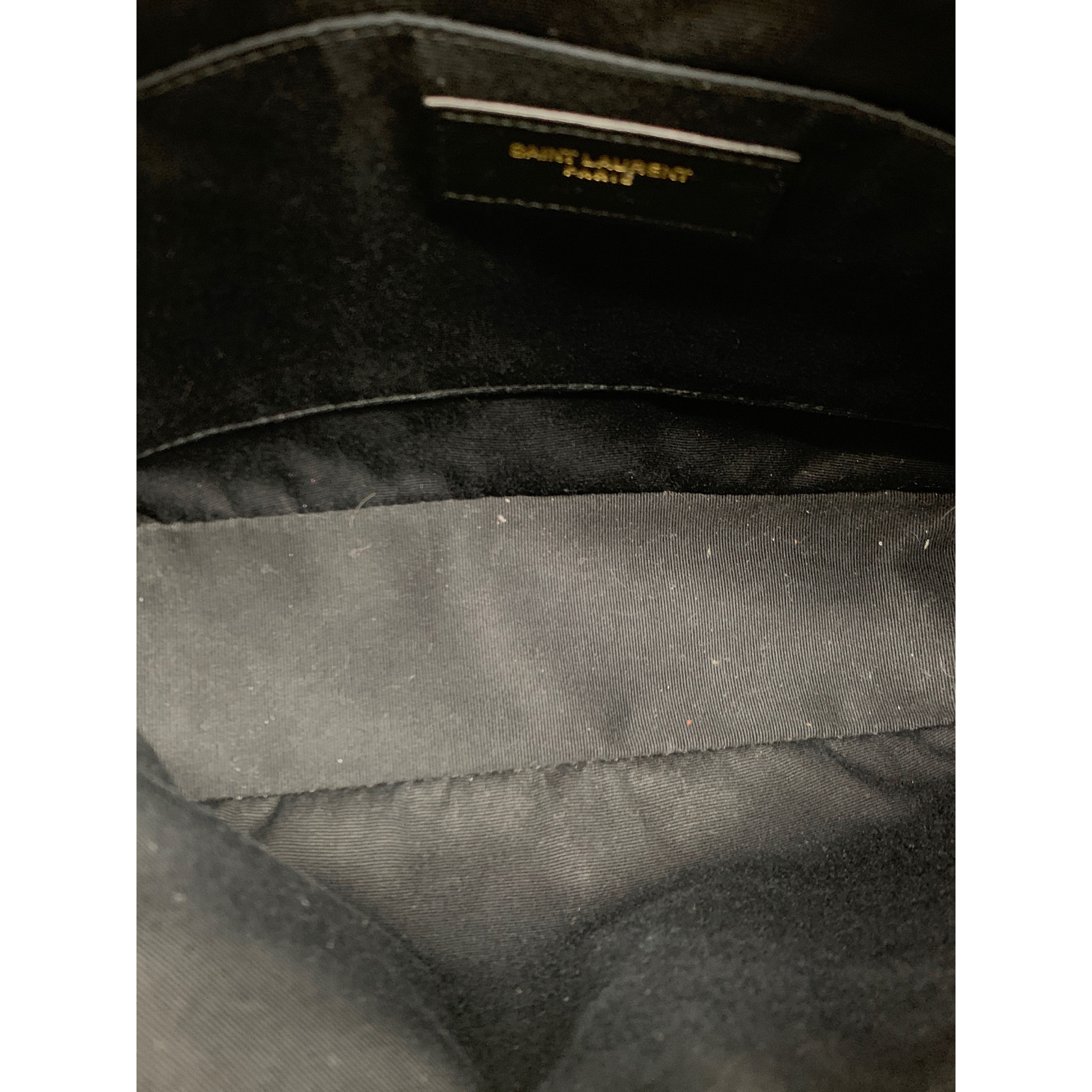 SAINT LAURENT/Cross Body Bag/Leather/Black/VSL612544 lou camera view 4