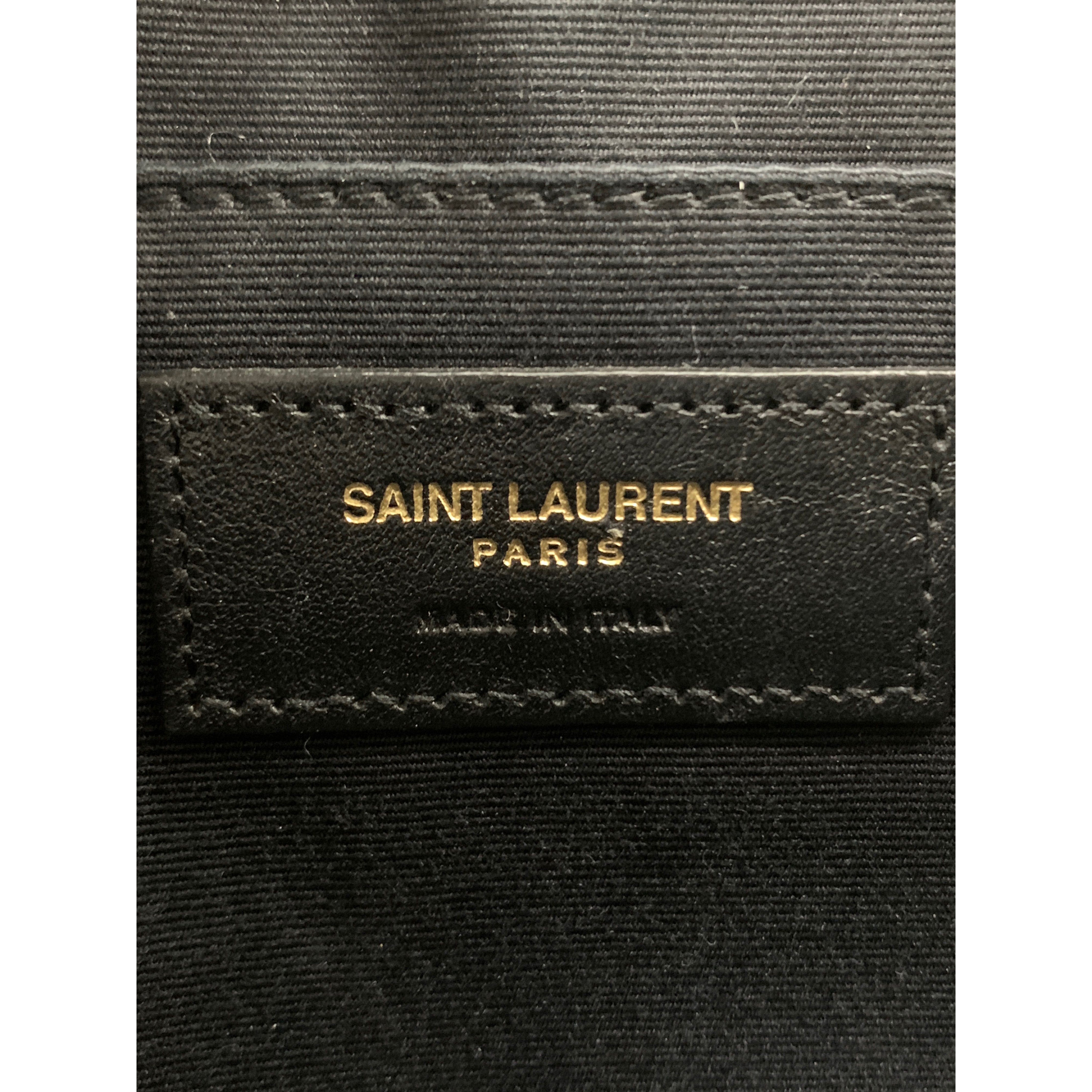 SAINT LAURENT/Cross Body Bag/Leather/Black/VSL612544 lou camera view 5