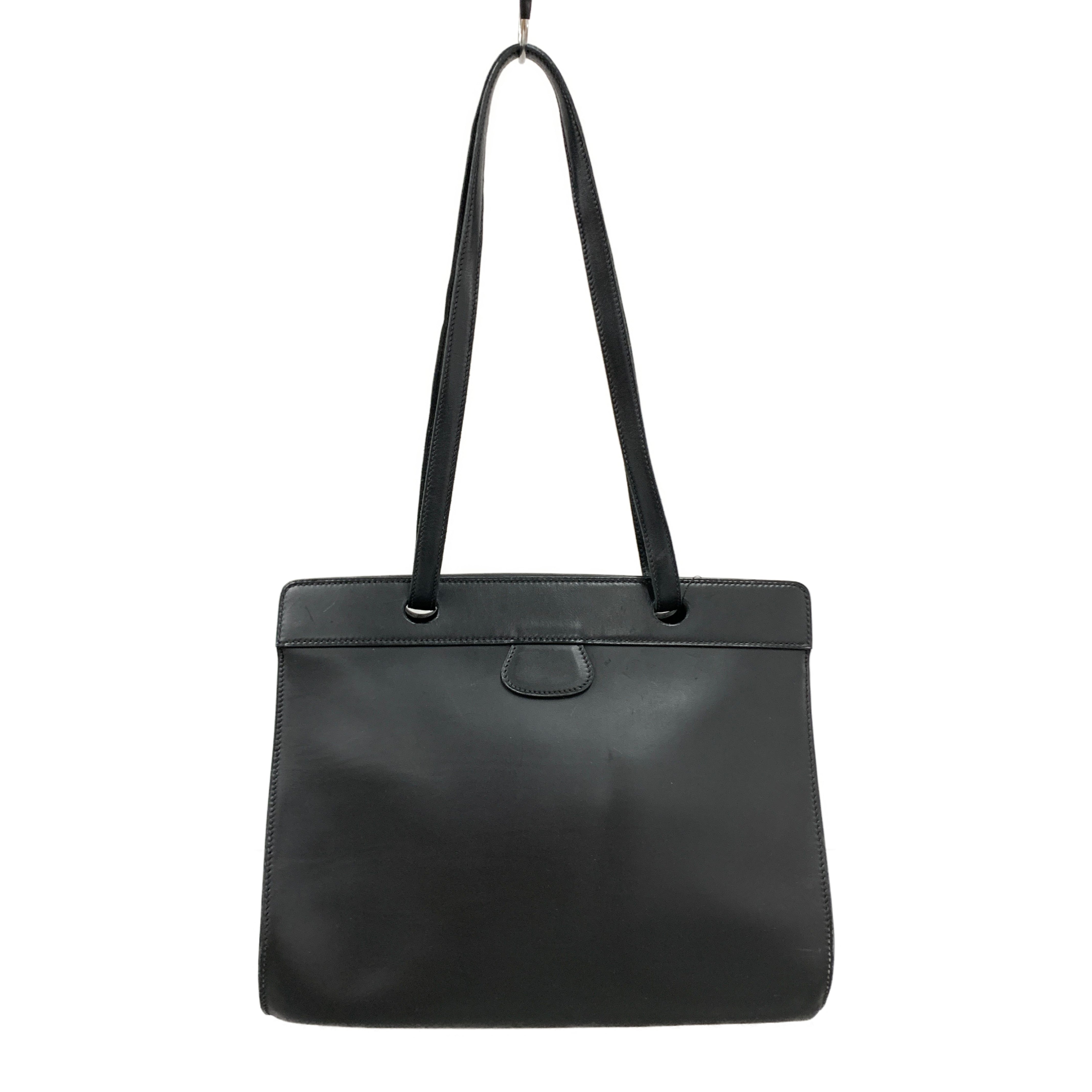HERMES/Cross Body Bag/Leather/Black/ view 1