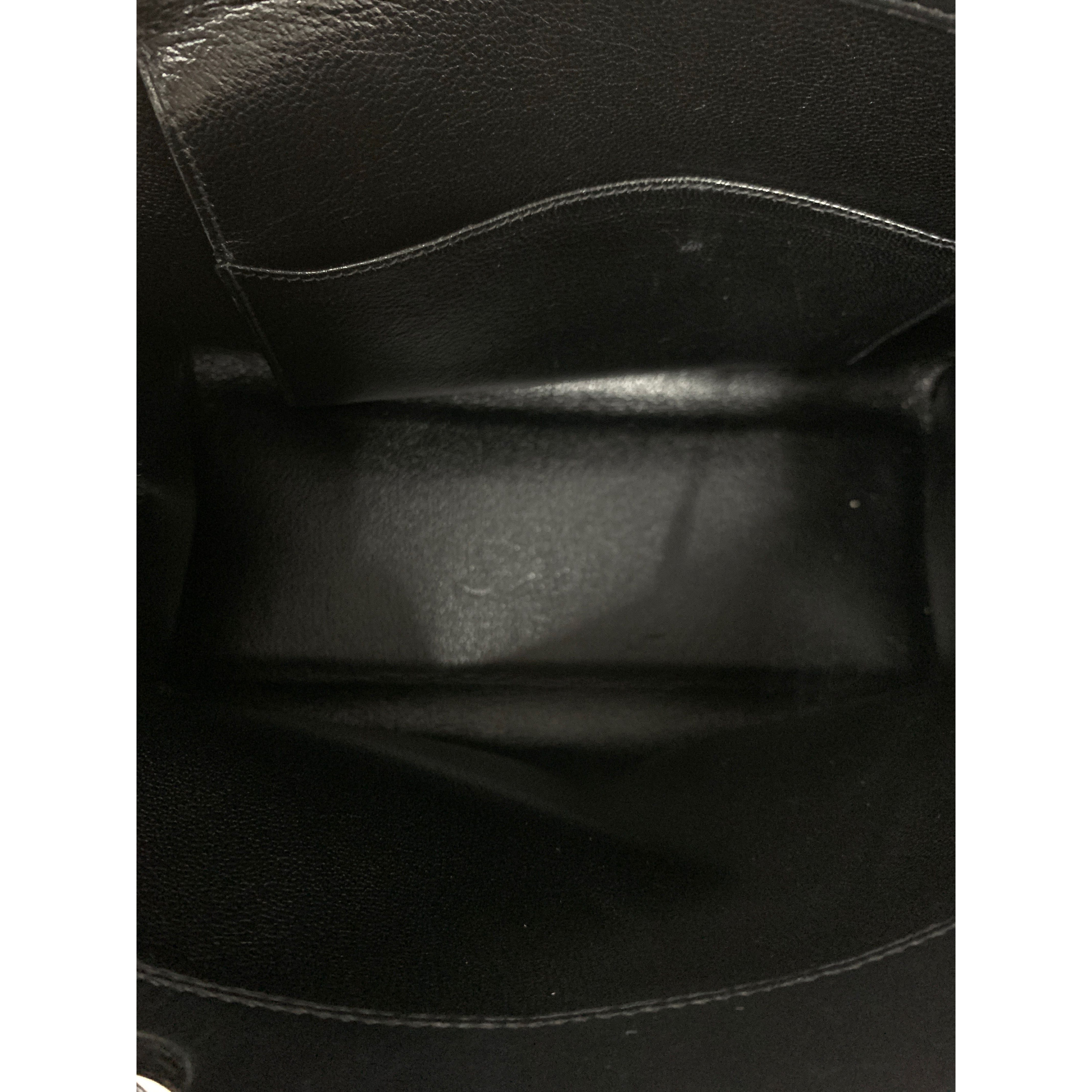 HERMES/Cross Body Bag/Leather/Black/ view 4