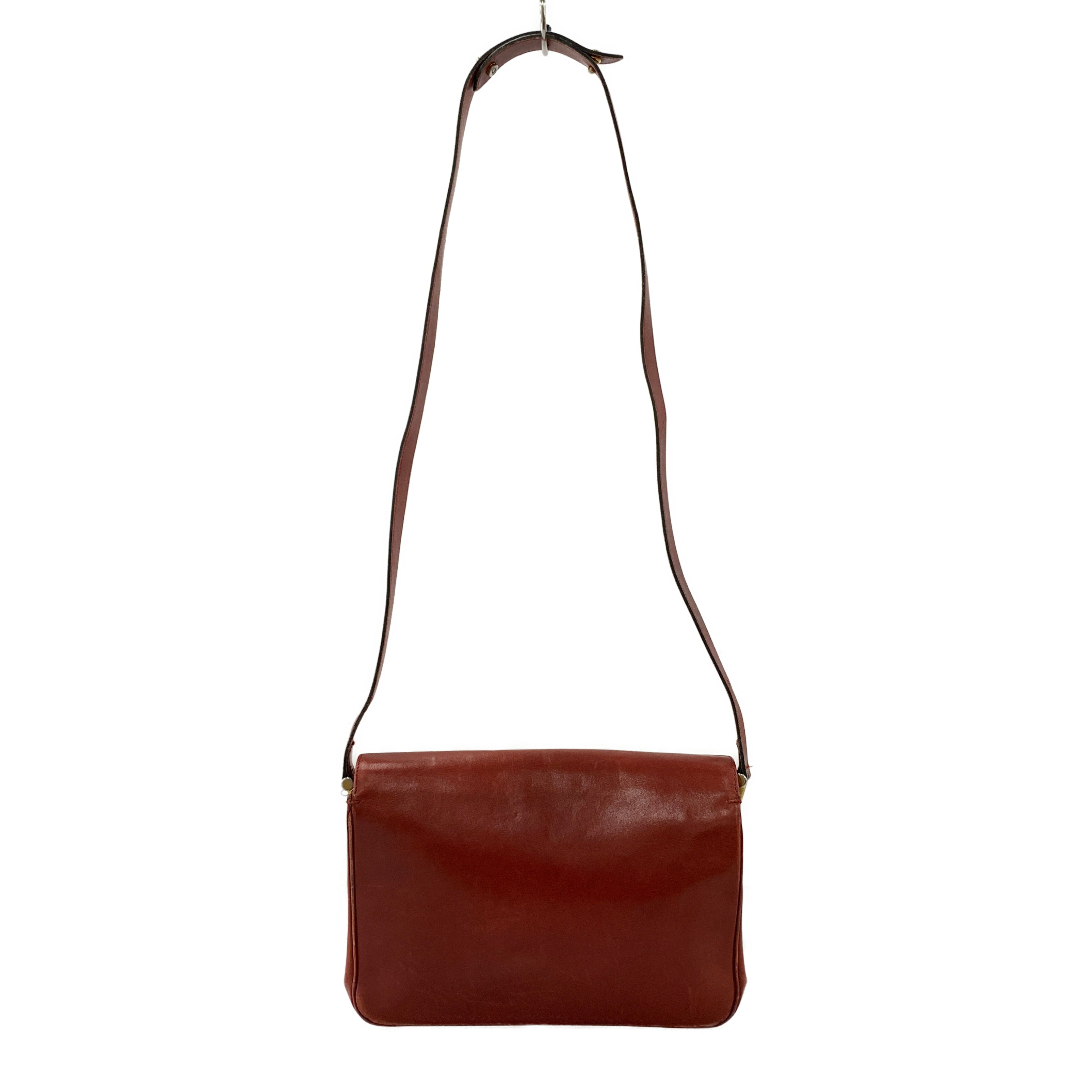 Christian Dior/Cross Body Bag/Leather/Red/cd messenger vintage view 2