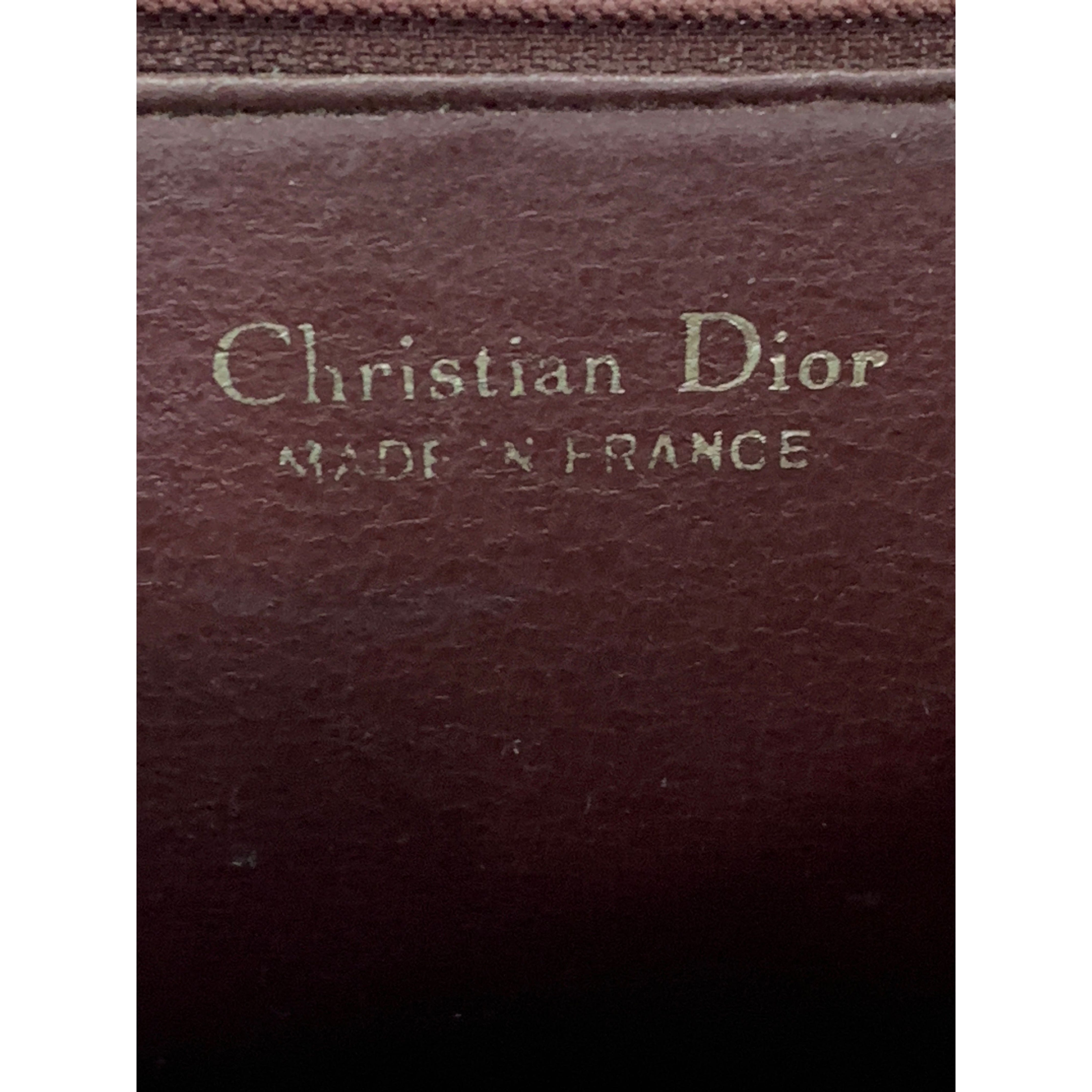 Christian Dior/Cross Body Bag/Leather/Red/cd messenger vintage view 5