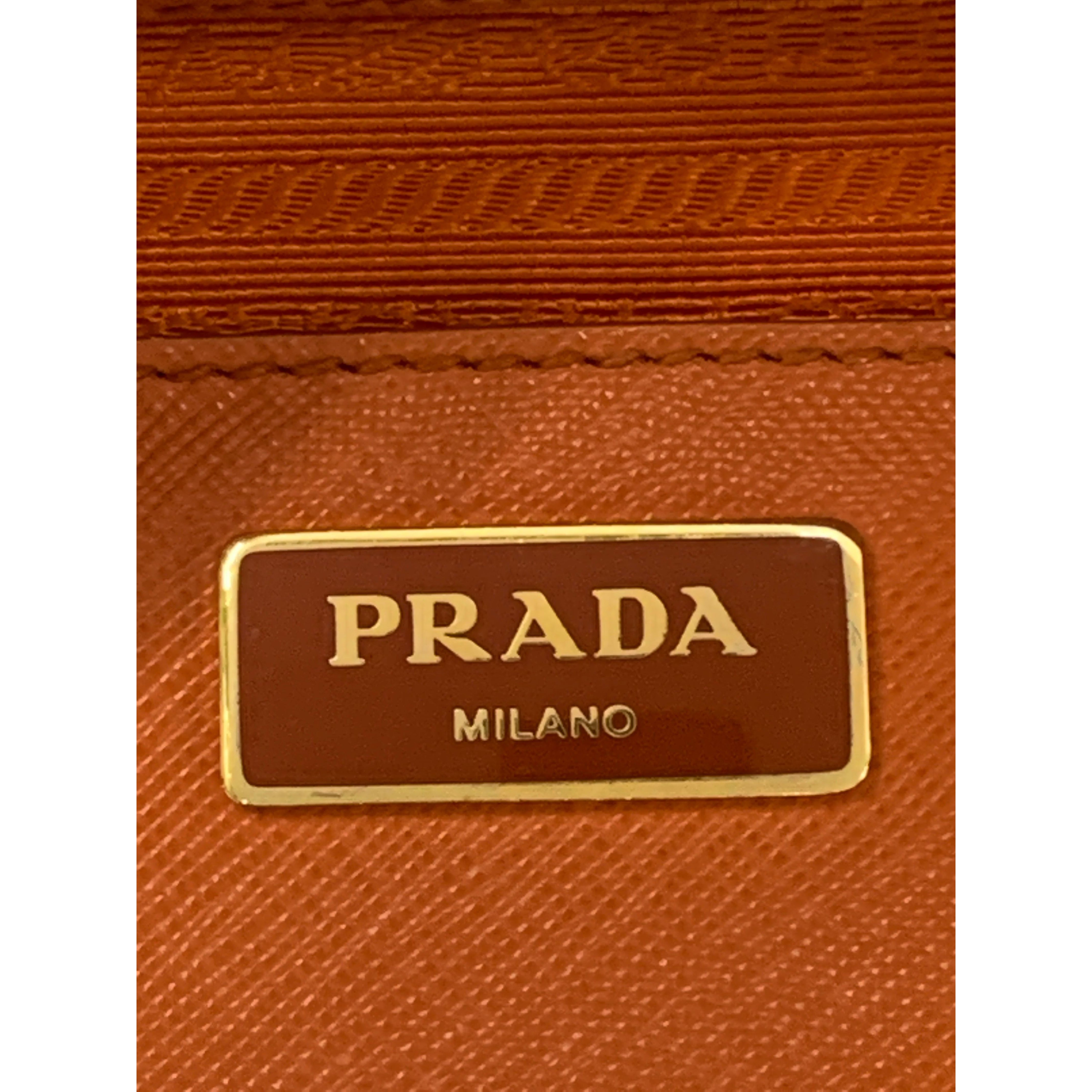 PRADA/Bag/Leather/Orange/BN2674 bicolor lux saffiano view 5