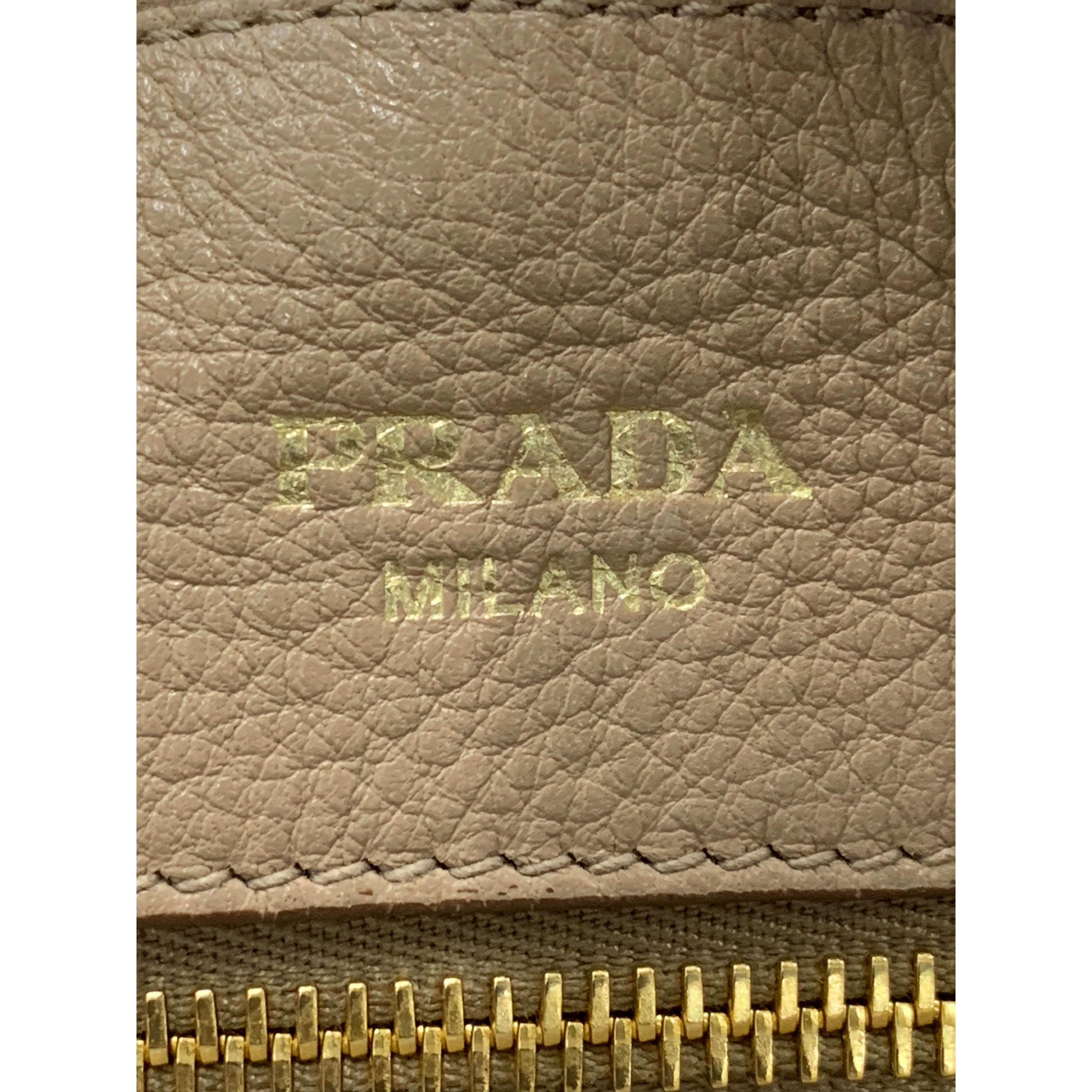 PRADA/Hand Bag/Leather/Beige/vitello daino pebbled view 5