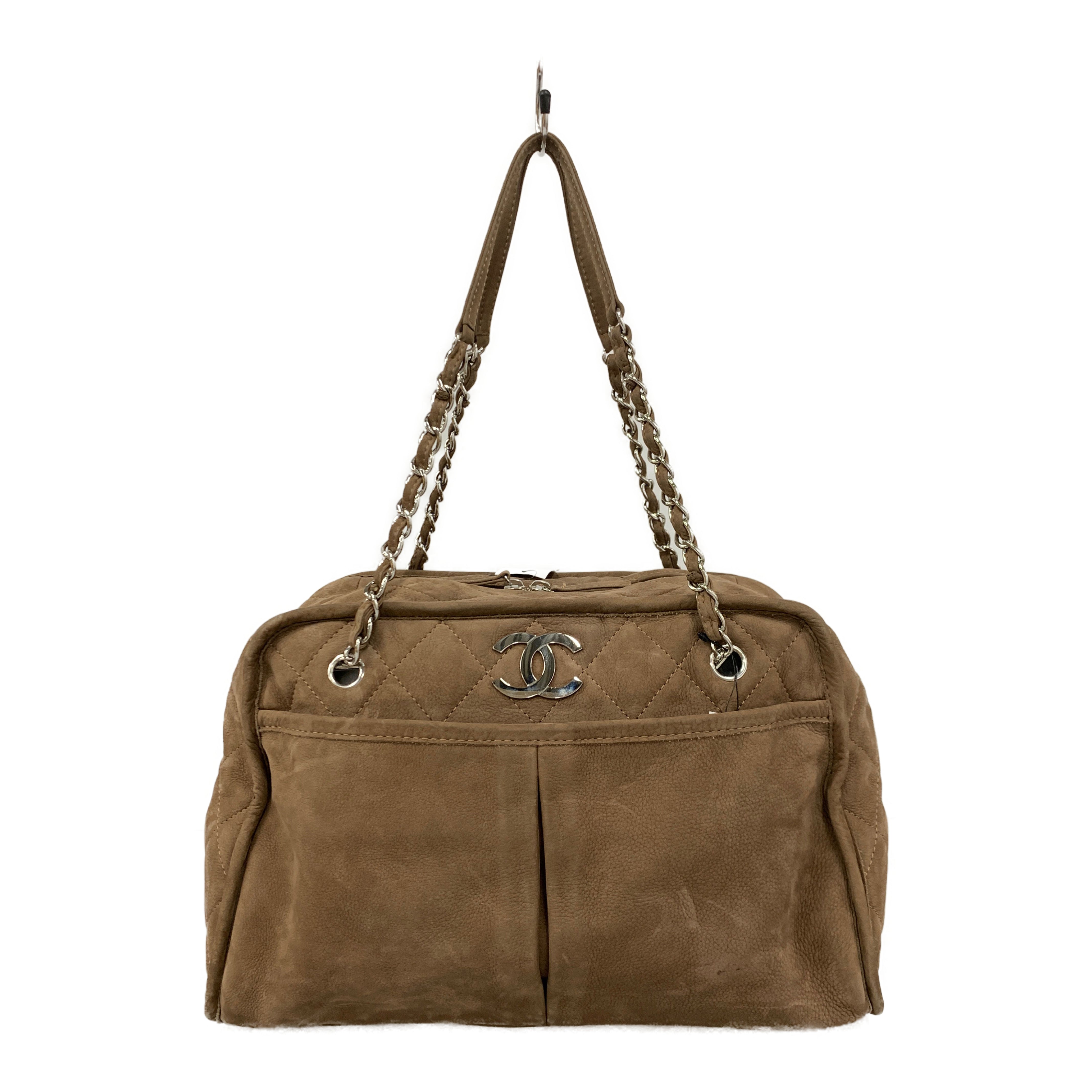 CHANEL/Hand Bag/Suede/Brown/ view 1