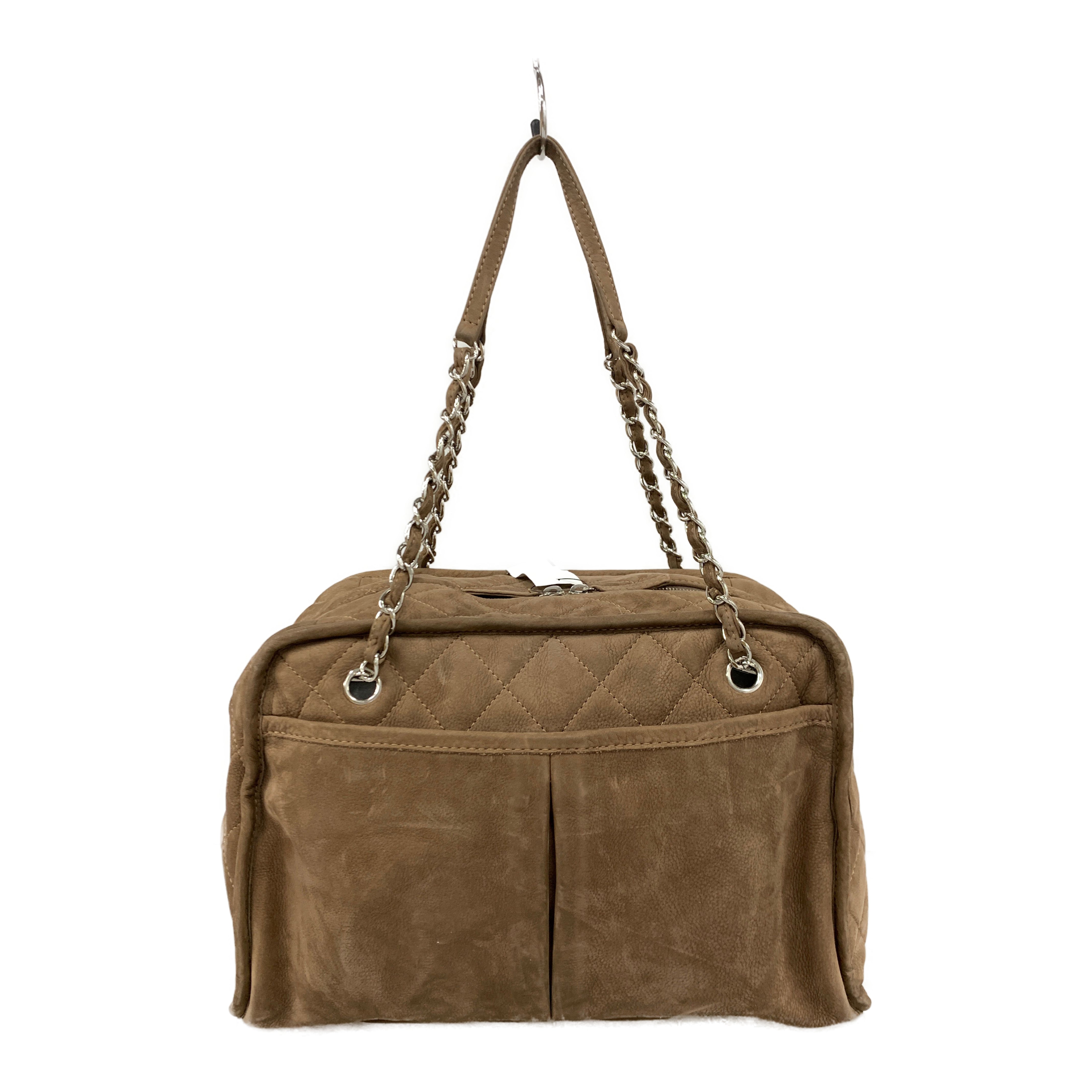 CHANEL/Hand Bag/Suede/Brown/ view 2