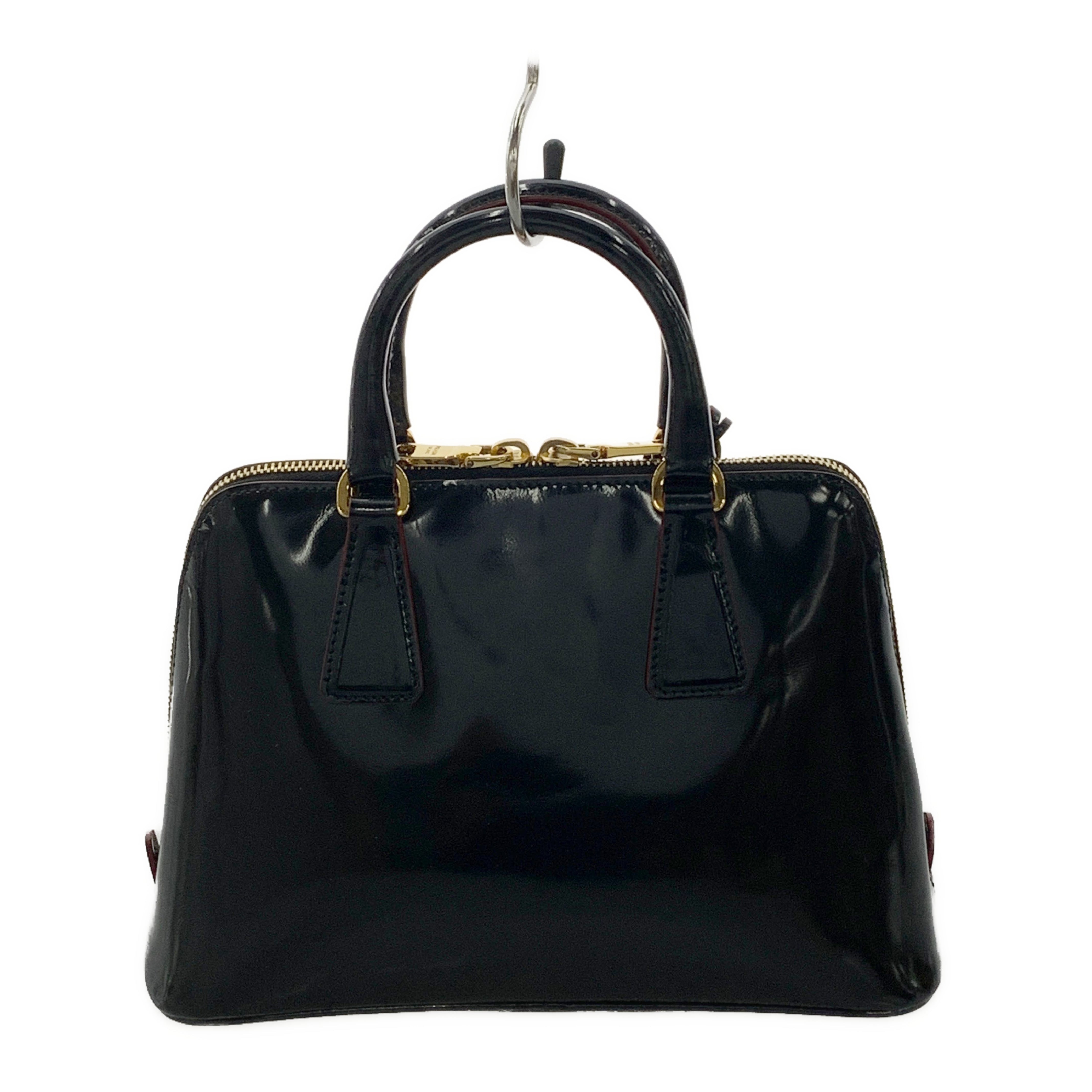 PRADA/Hand Bag/Leather/Black/ view 2