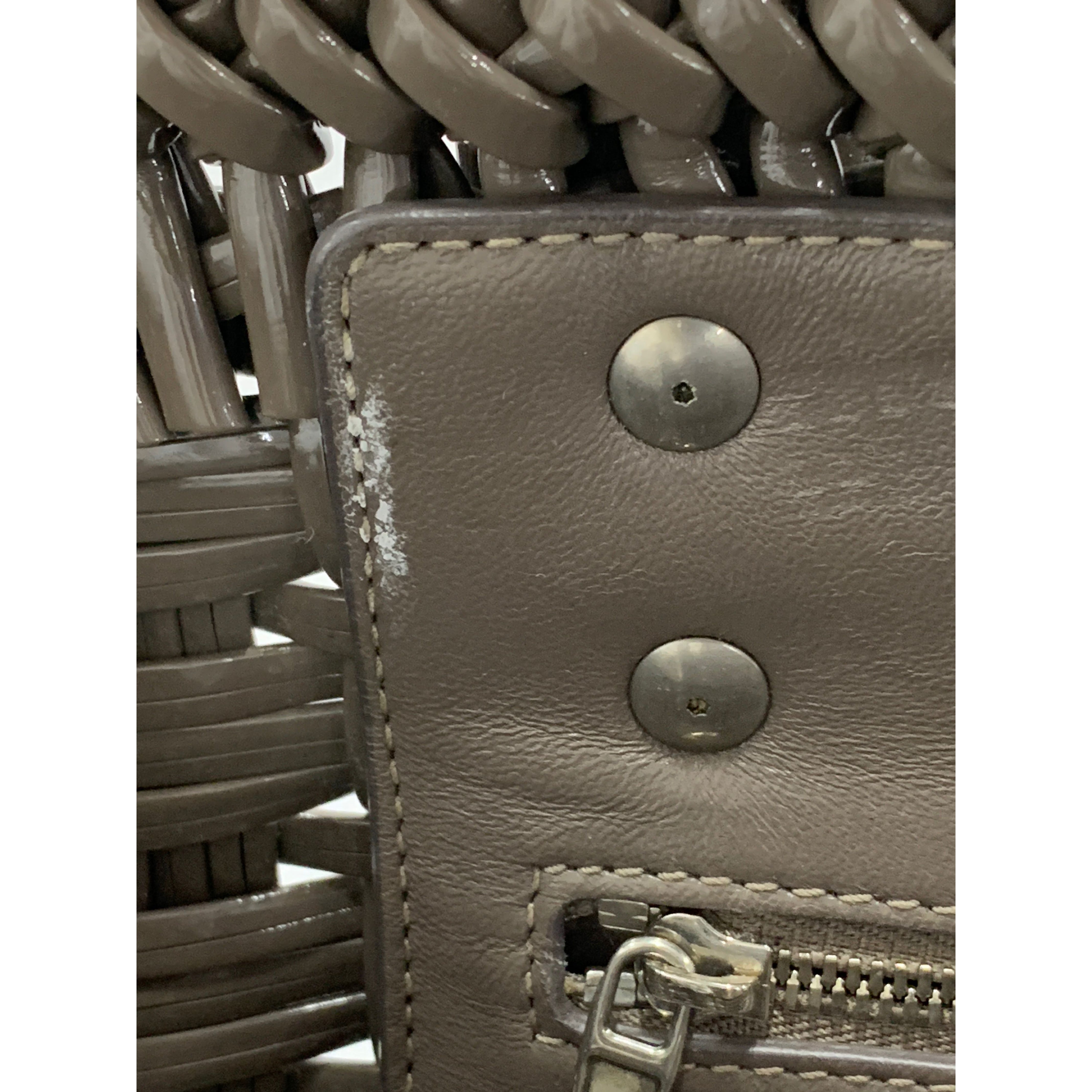 BALENCIAGA/Hand Bag/Brown/bistro xs basket glossy view 8