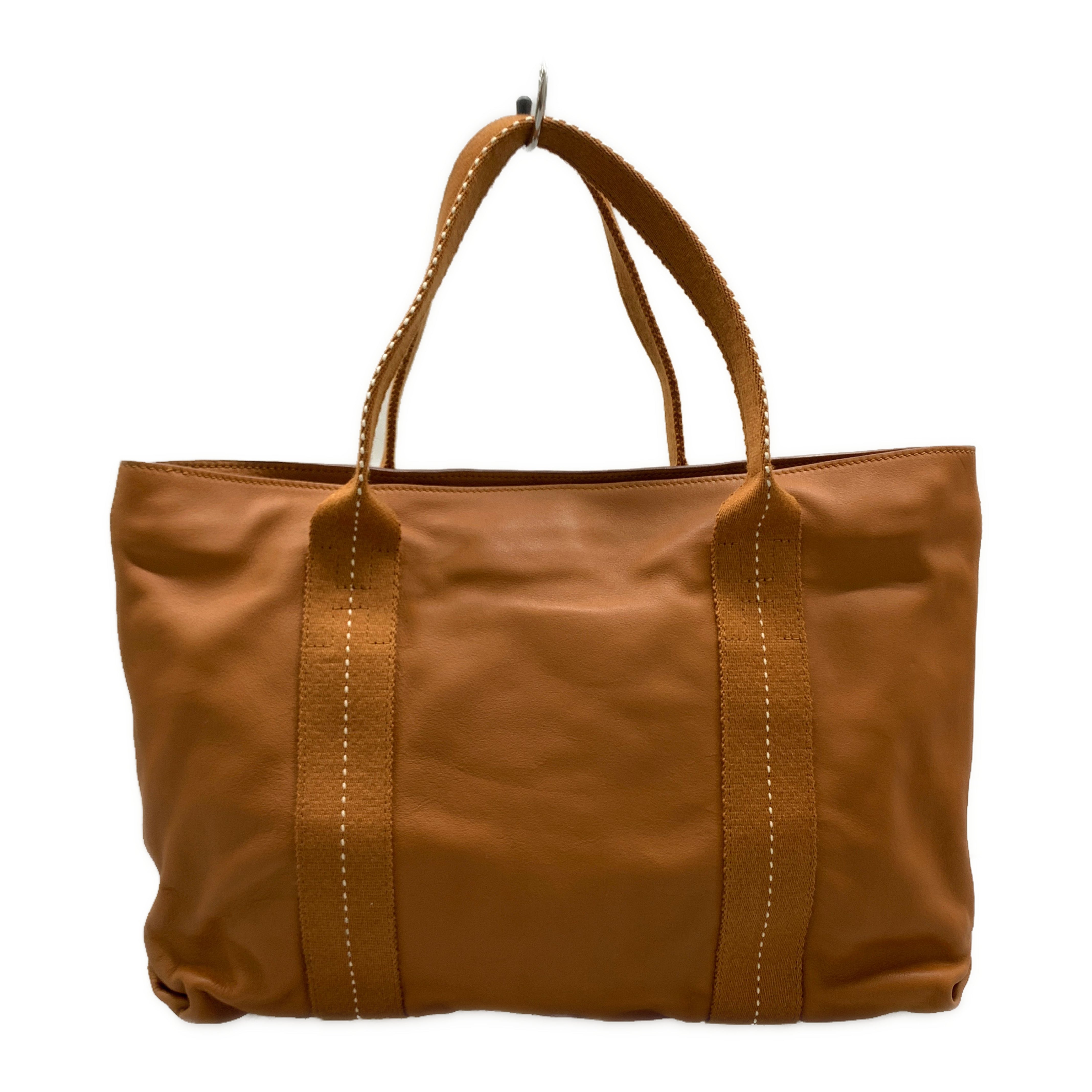 HERMES/Hand Bag/Leather/Camel/ view 2