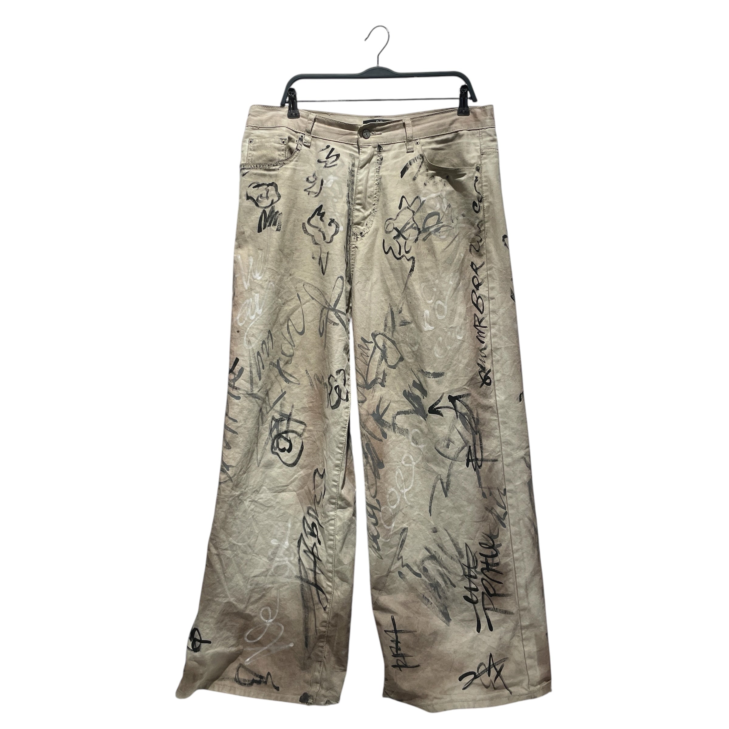 HMDD(Happy Memories Don't Die)/Pants/L/Cotton/CRM/LA GRAFFITI view 1
