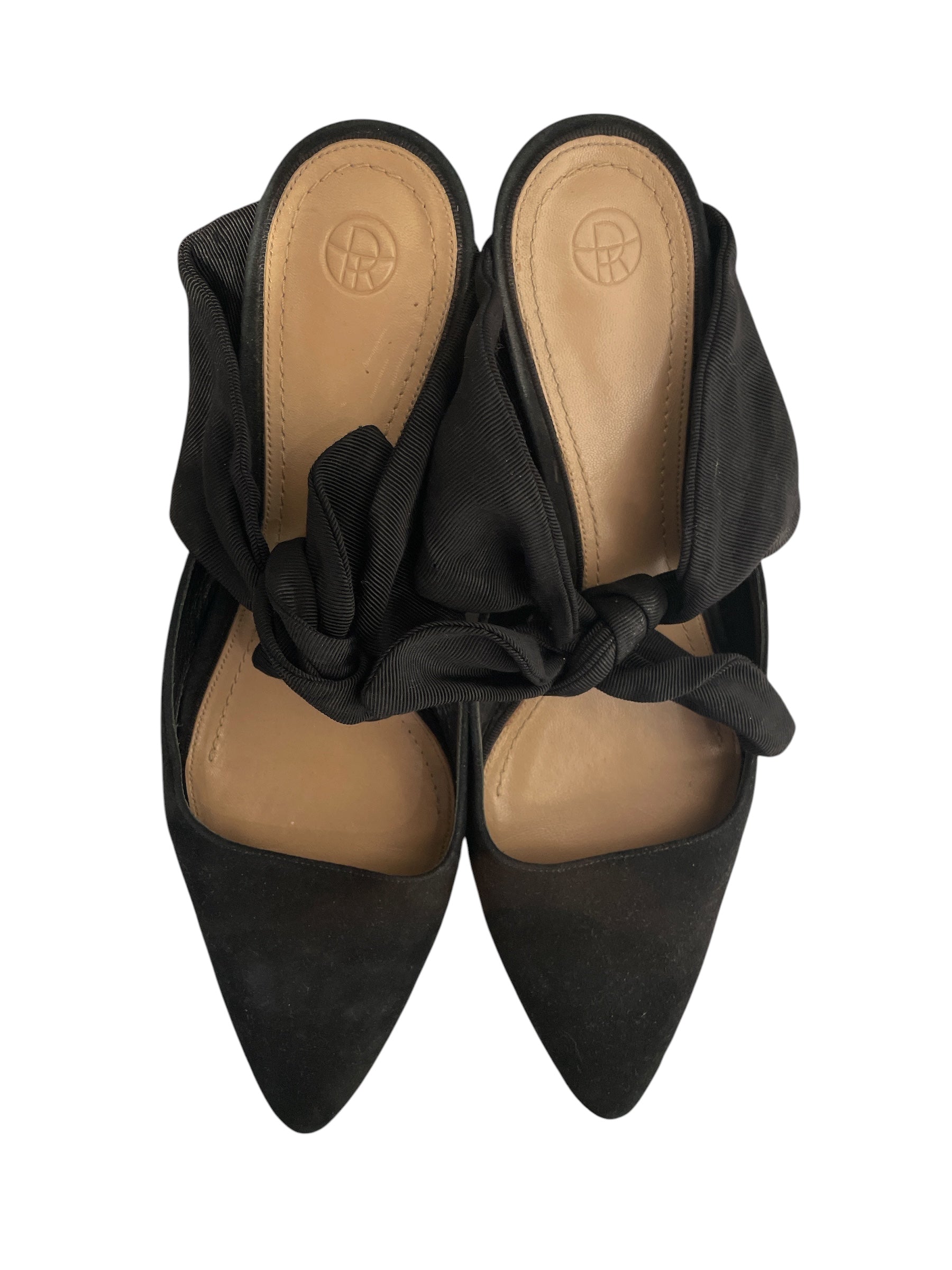 THE ROW/Heels/EU 38/Suede/BLK/coco suede mules view 3