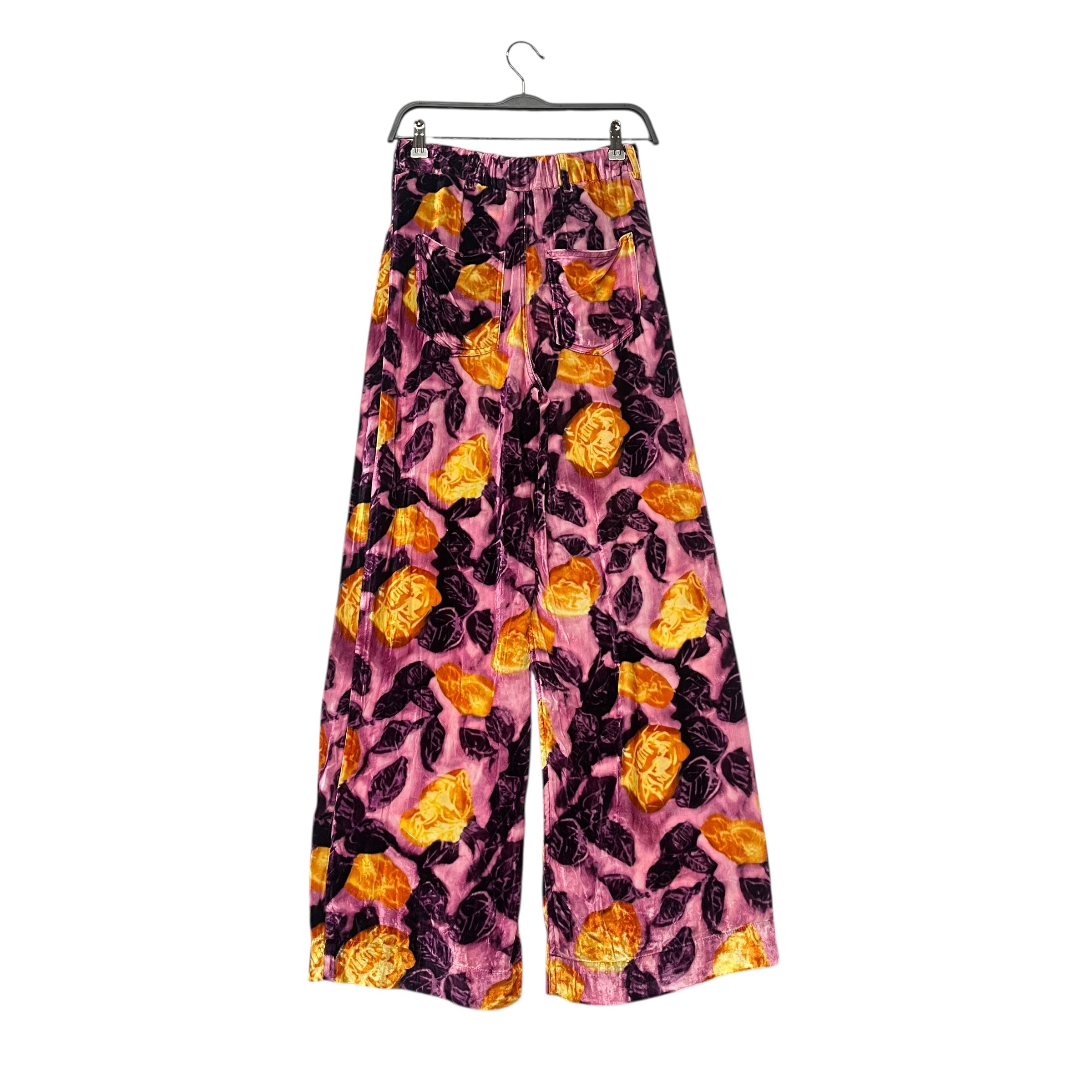 MARNI/Pants/36/Velour/PPL/Floral Pattern/ORNG FLWRS BNWT view 2
