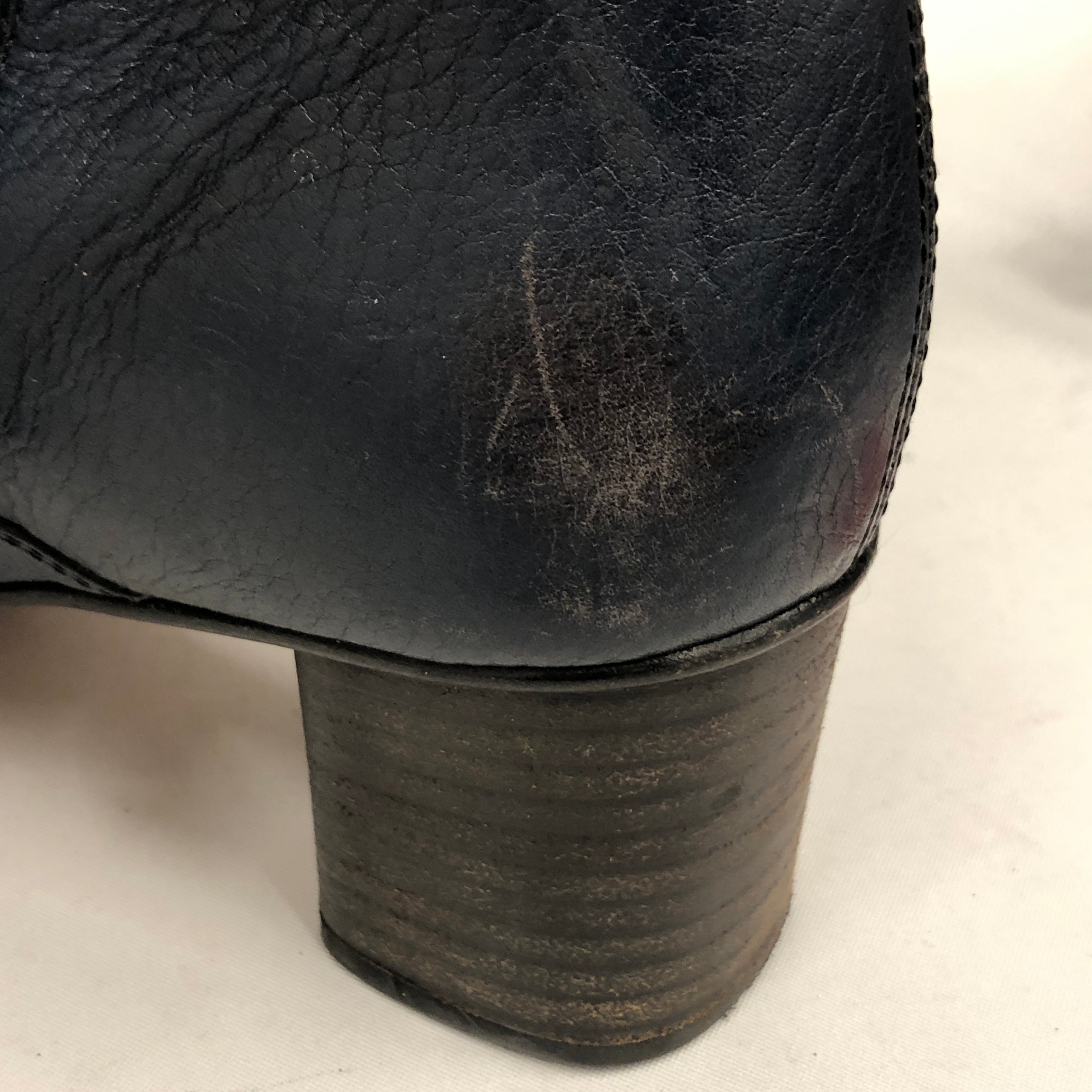 Chloe/Ankle Boots/EU 37.5/Leather/NVY/Lexie view 4