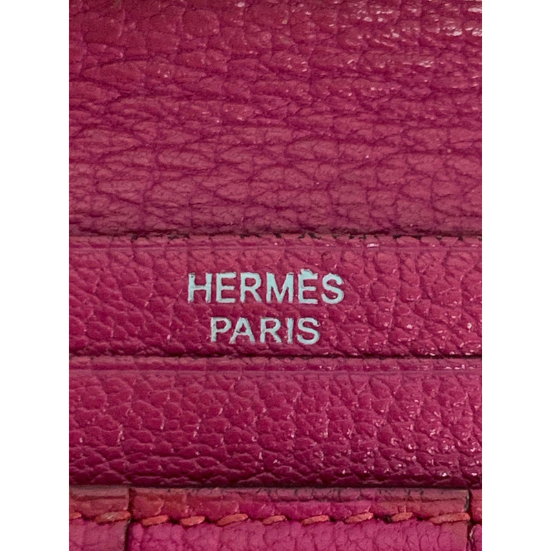 HERMES/Long Wallet/Black/Leather/