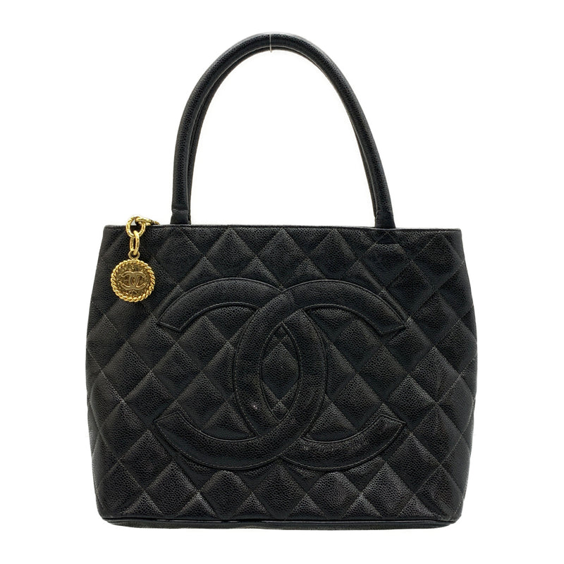 CHANEL/Hand Bag/Black/Cowhide/A01804