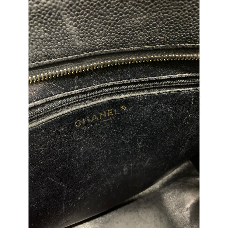 CHANEL/Hand Bag/Black/Cowhide/A01804