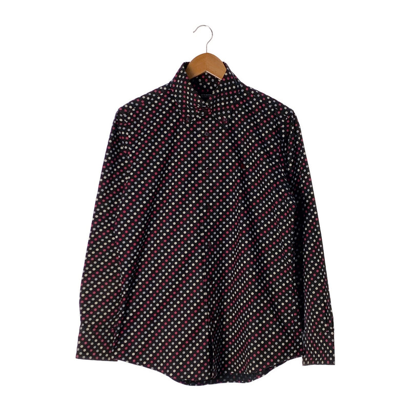 BURBERRY BLACK LABEL/LS Shirt/2/BLK/Cotton/Polka dot/BMW14-806-09/BMW14-806-09