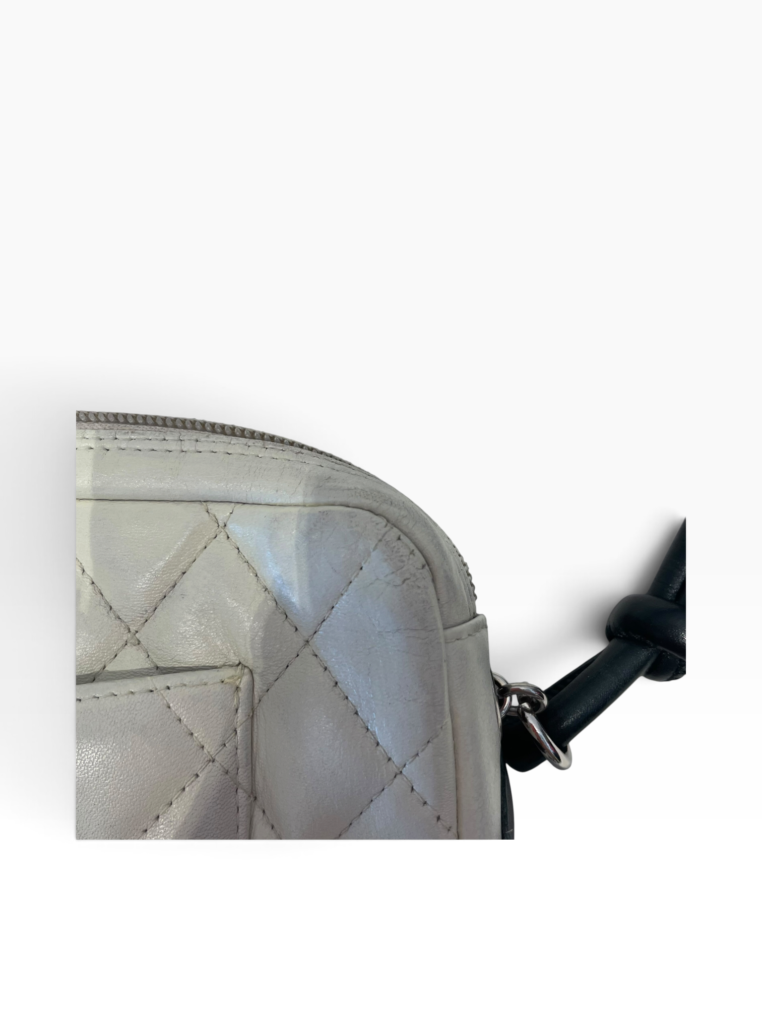 CHANEL/Bag/Leather/WHT/Ligne Cambon Pochette view 7