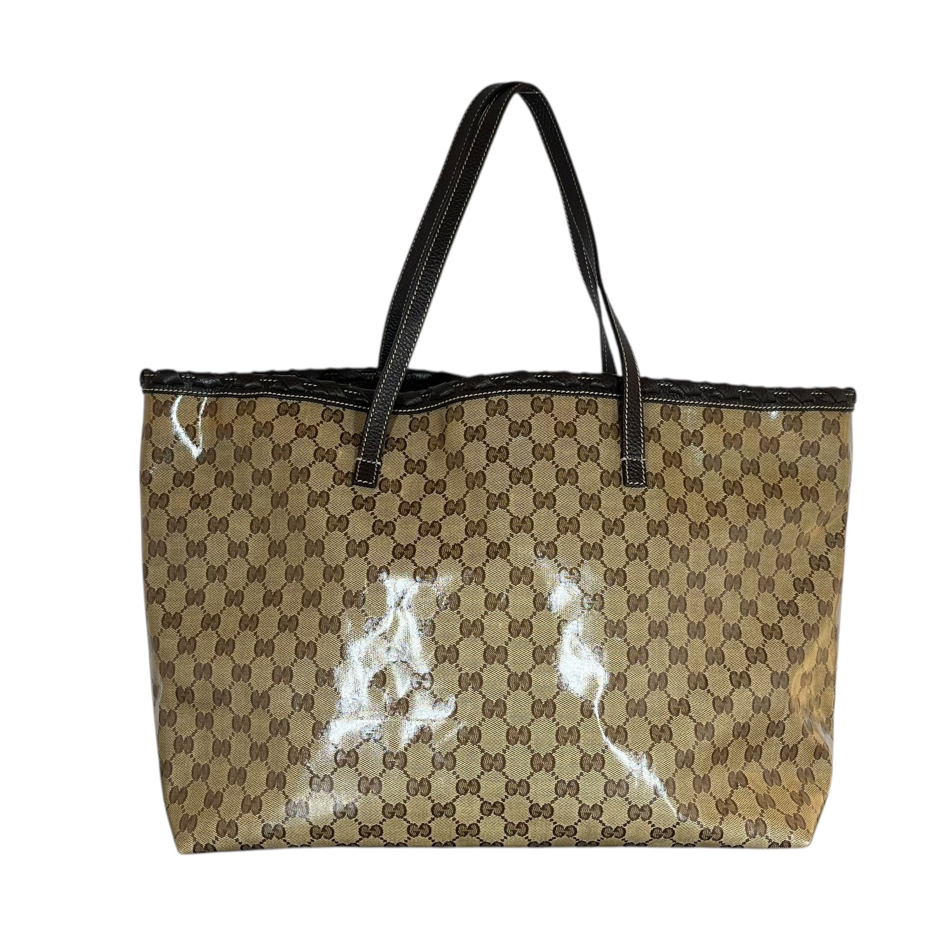 GUCCI/Tote Bag/Monogram/Leather/BRW/BAMBOO LEATHER TASSELS view 2
