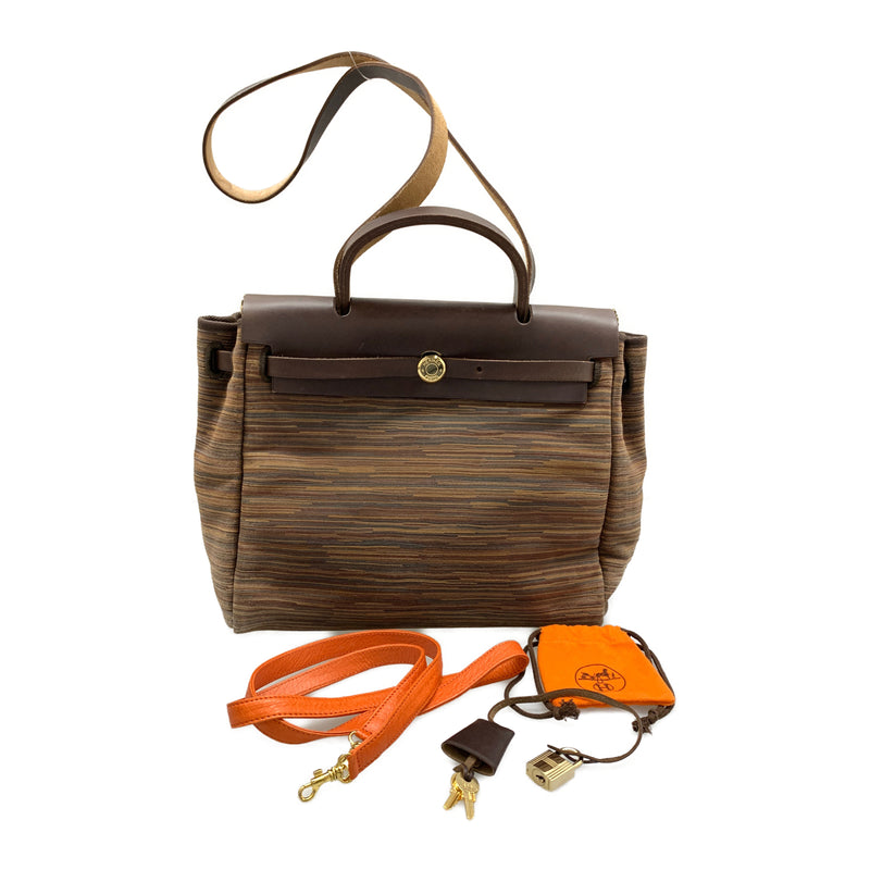 HERMES/Cross Body Bag/Brown/