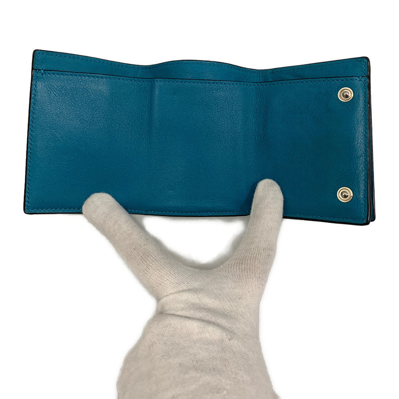 LOEWE/Trifold Wallet/Blue/