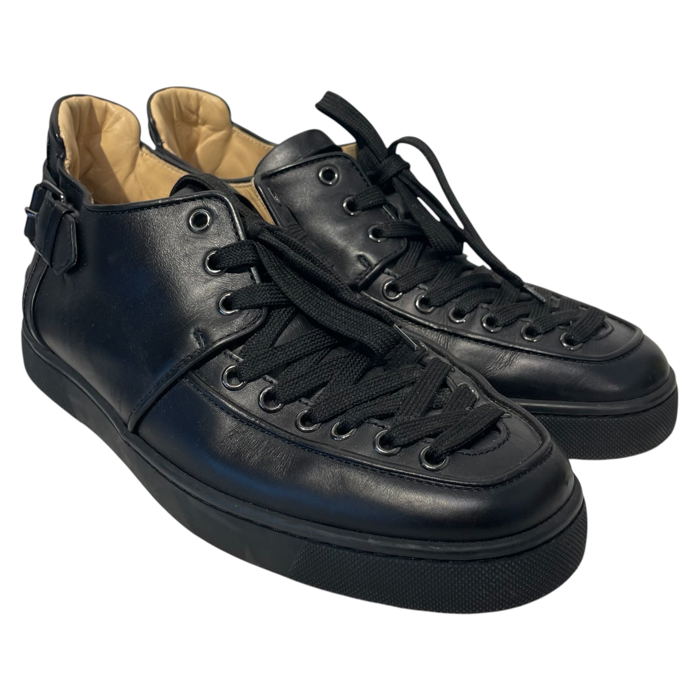 Christian Louboutin/Low-Sneakers/EU 42/Leather/BLK/Alifie Black Leather view 1