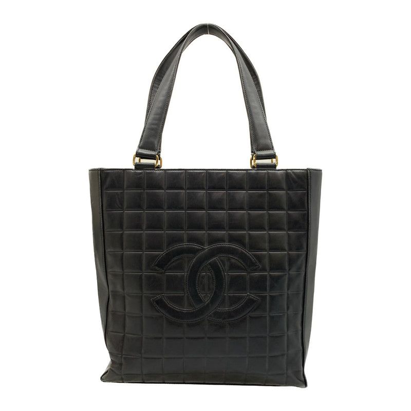 CHANEL/Tote Bag/Black/Leather/