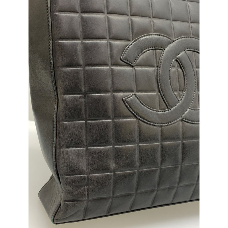 CHANEL/Tote Bag/Black/Leather/