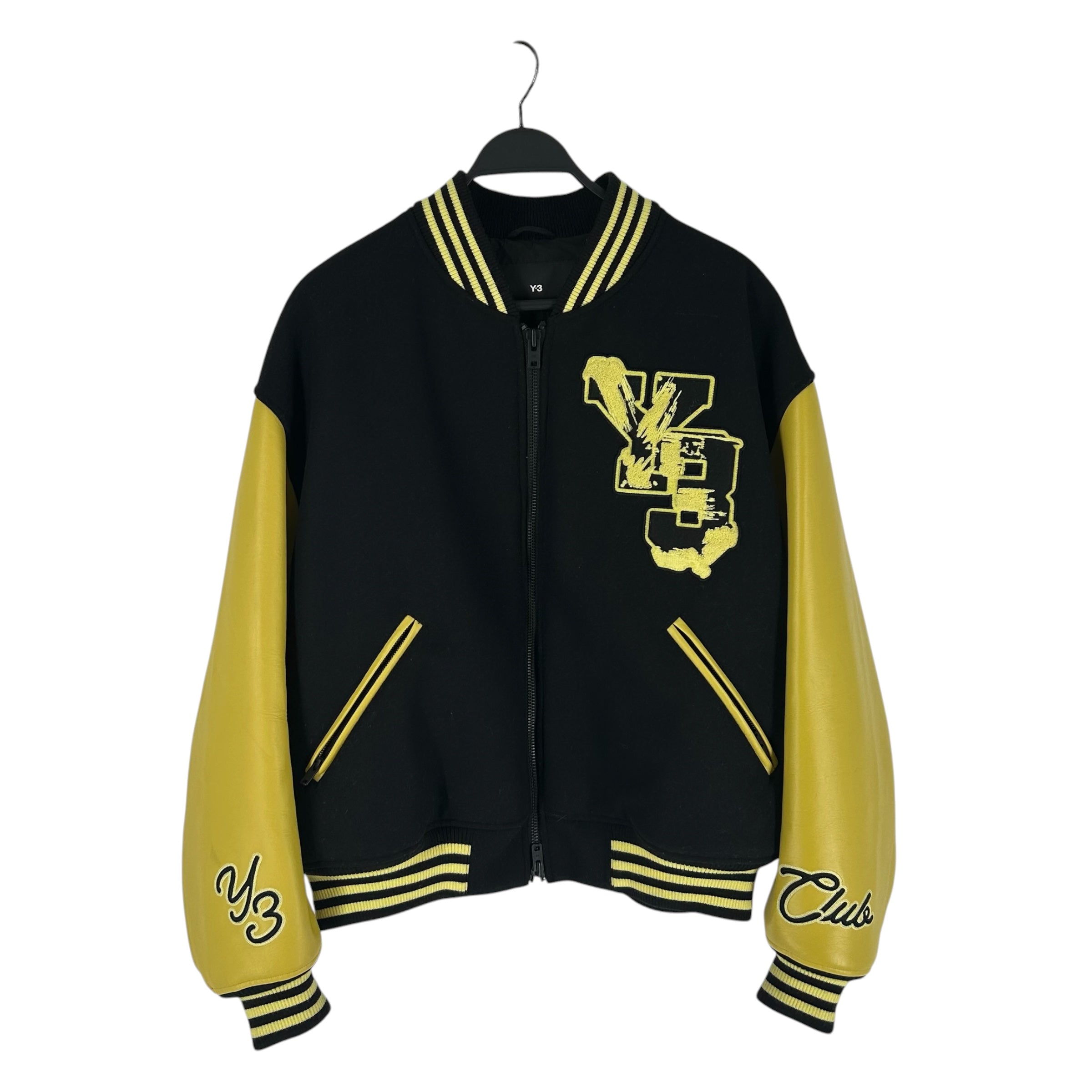 Y-3/Jacket/XL/Leather/YLW/Graphic/RN88387 Y-3 CLUB JACKET view 1