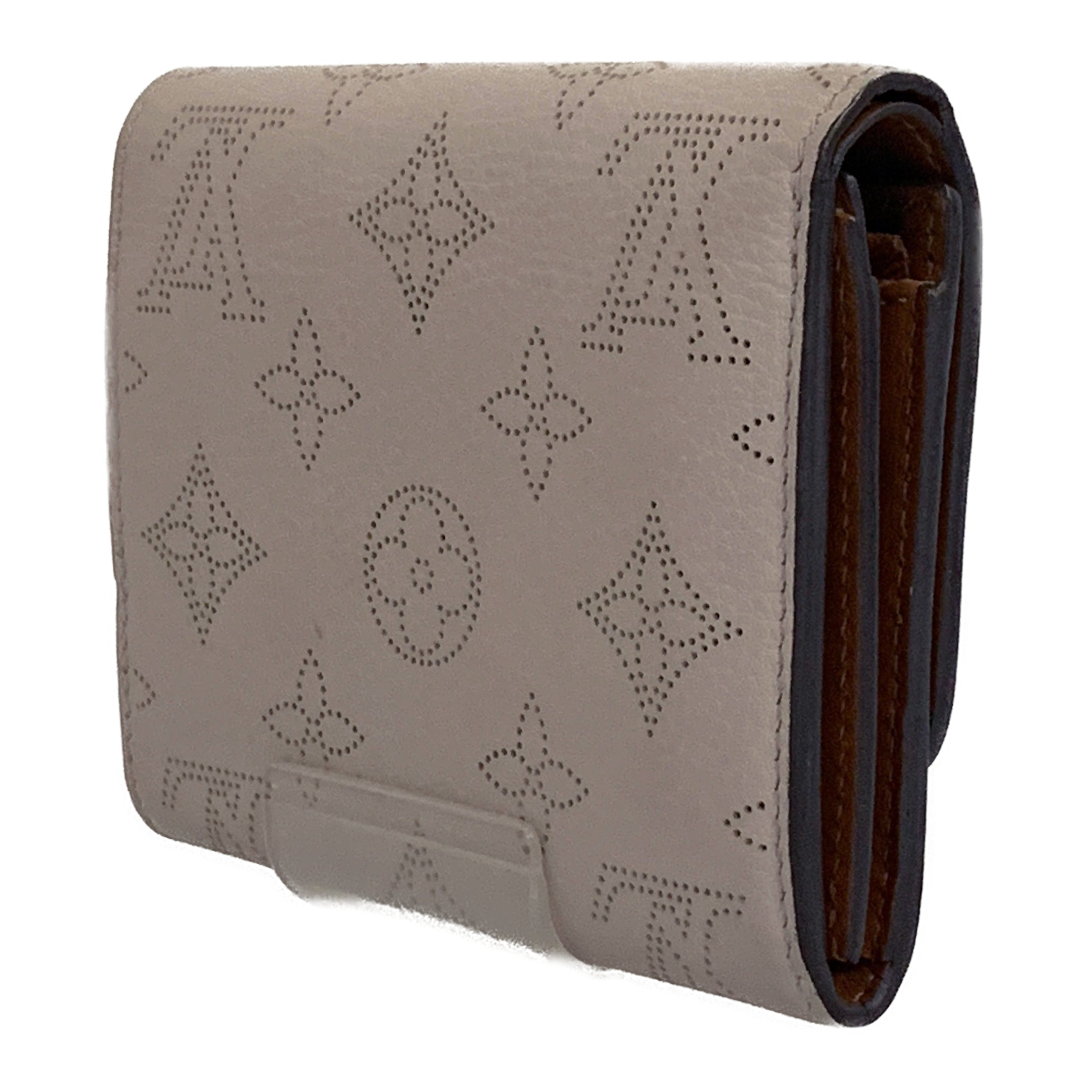 LOUIS VUITTON/Coin Wallet/White/Leather/PORTEFEUILLE IRIS COMPACT_MONOGRAM MAHINA/M62542 view 2
