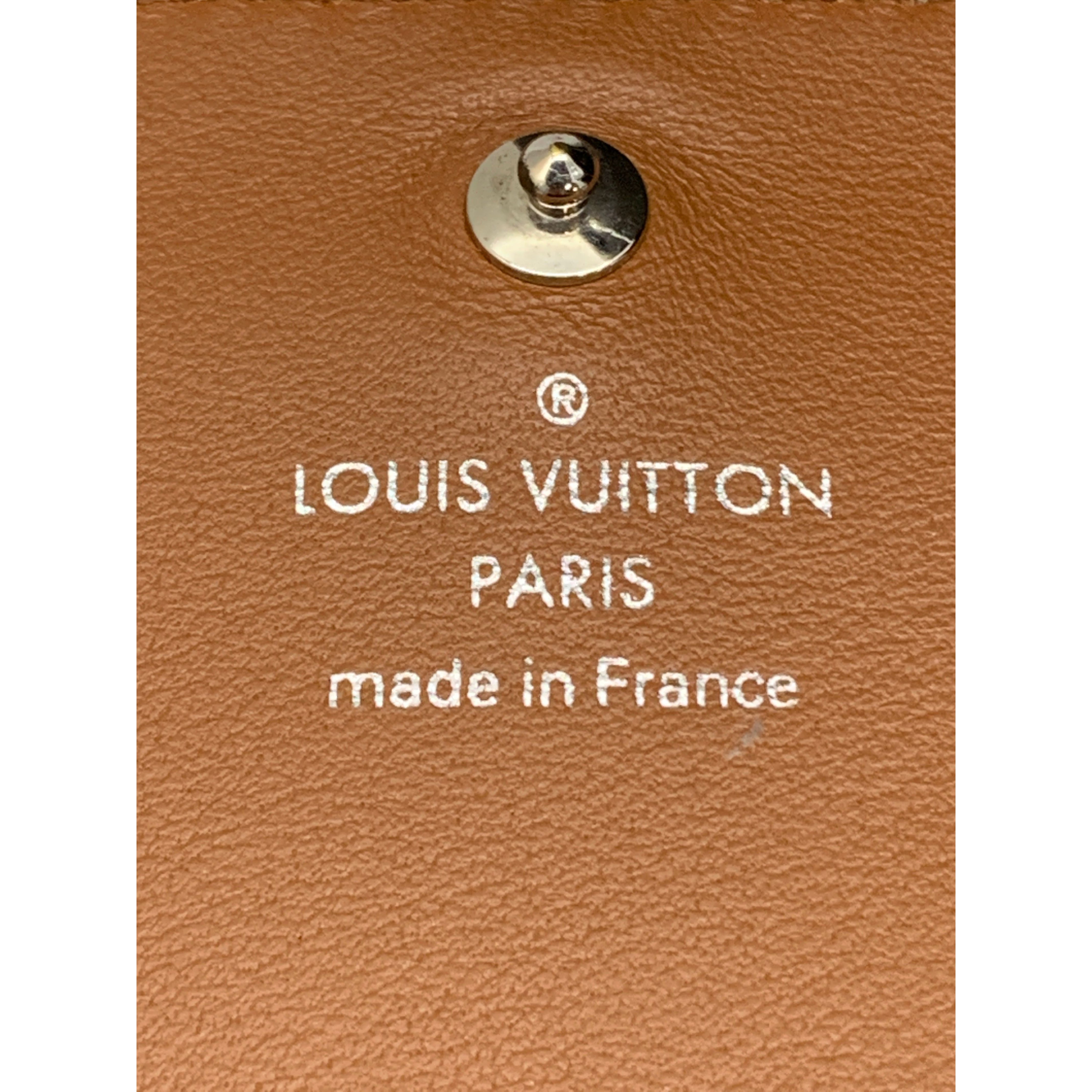 LOUIS VUITTON/Coin Wallet/White/Leather/PORTEFEUILLE IRIS COMPACT_MONOGRAM MAHINA/M62542 view 5