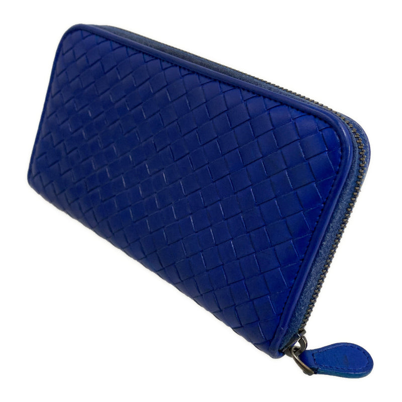 BOTTEGA VENETA/Long Wallet/BLU/Leather/