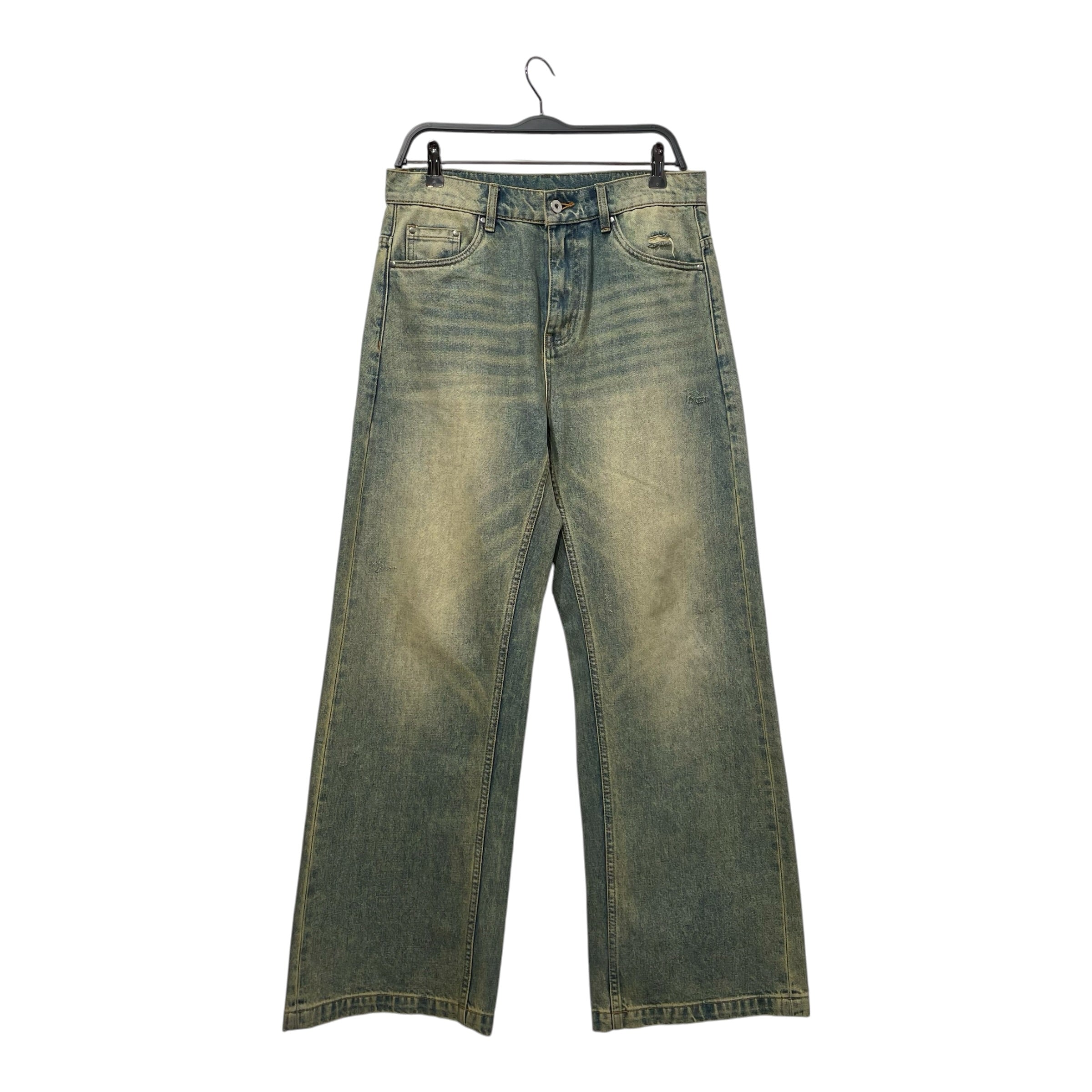 SIMPLE PROJECT/Straight Pants/L/Cotton/BLU/K23100 Mud Wash Denim view 1
