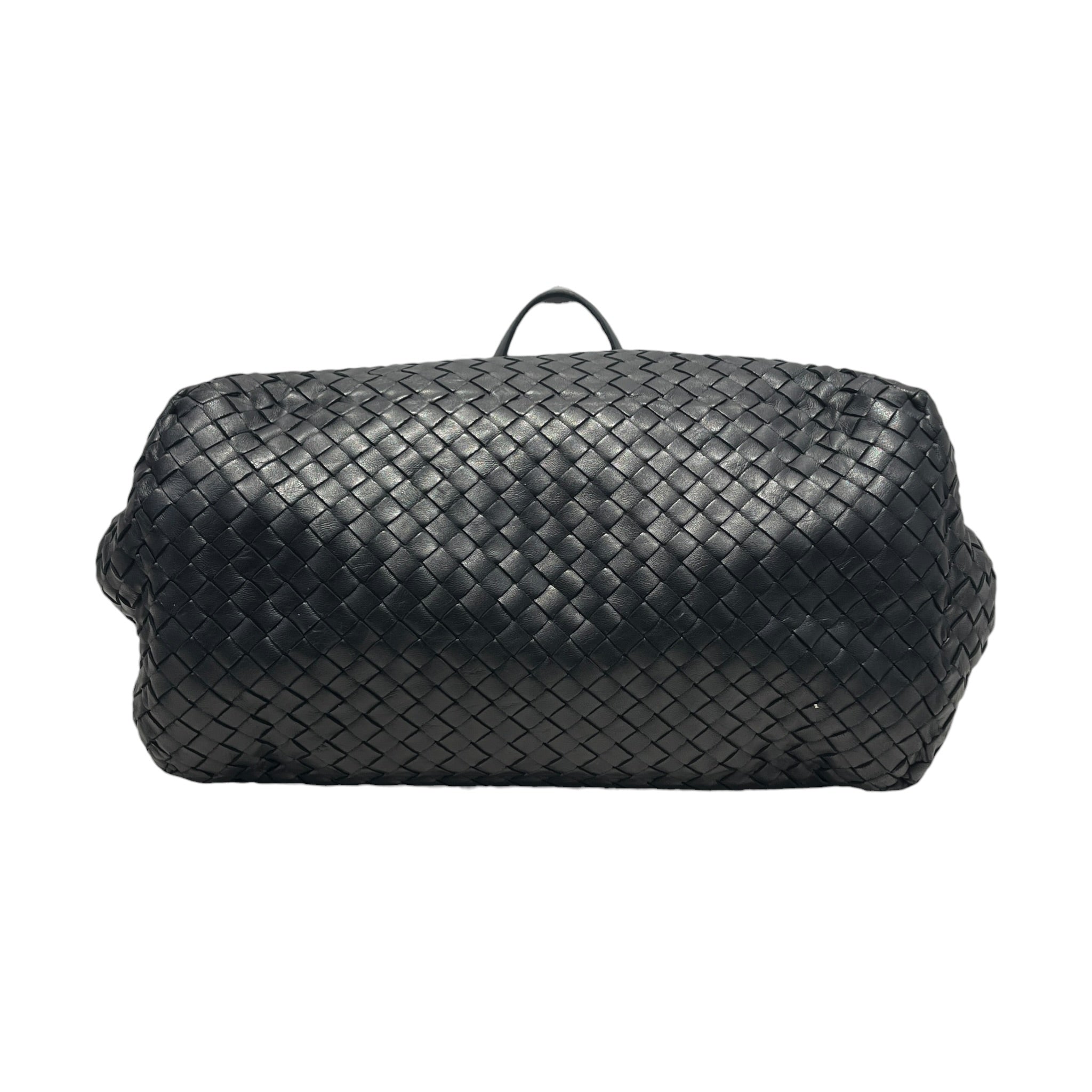 BOTTEGA VENETA/Tote Bag/Leather/BLK/cesto view 3