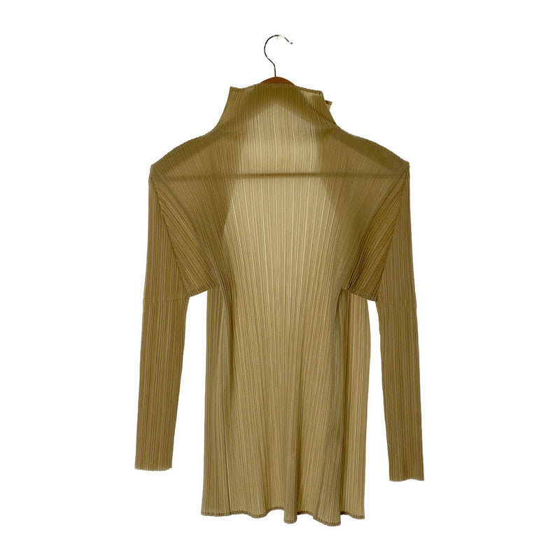 PLEATS PLEASE ISSEY MIYAKE/Cardigan/3/CRM/Polyester/