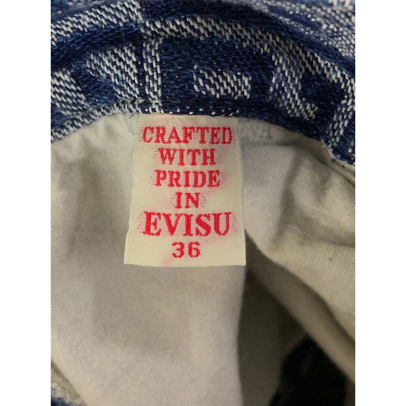 EVISU/Skirt/36/Indigo/Cotton/All Over Print/