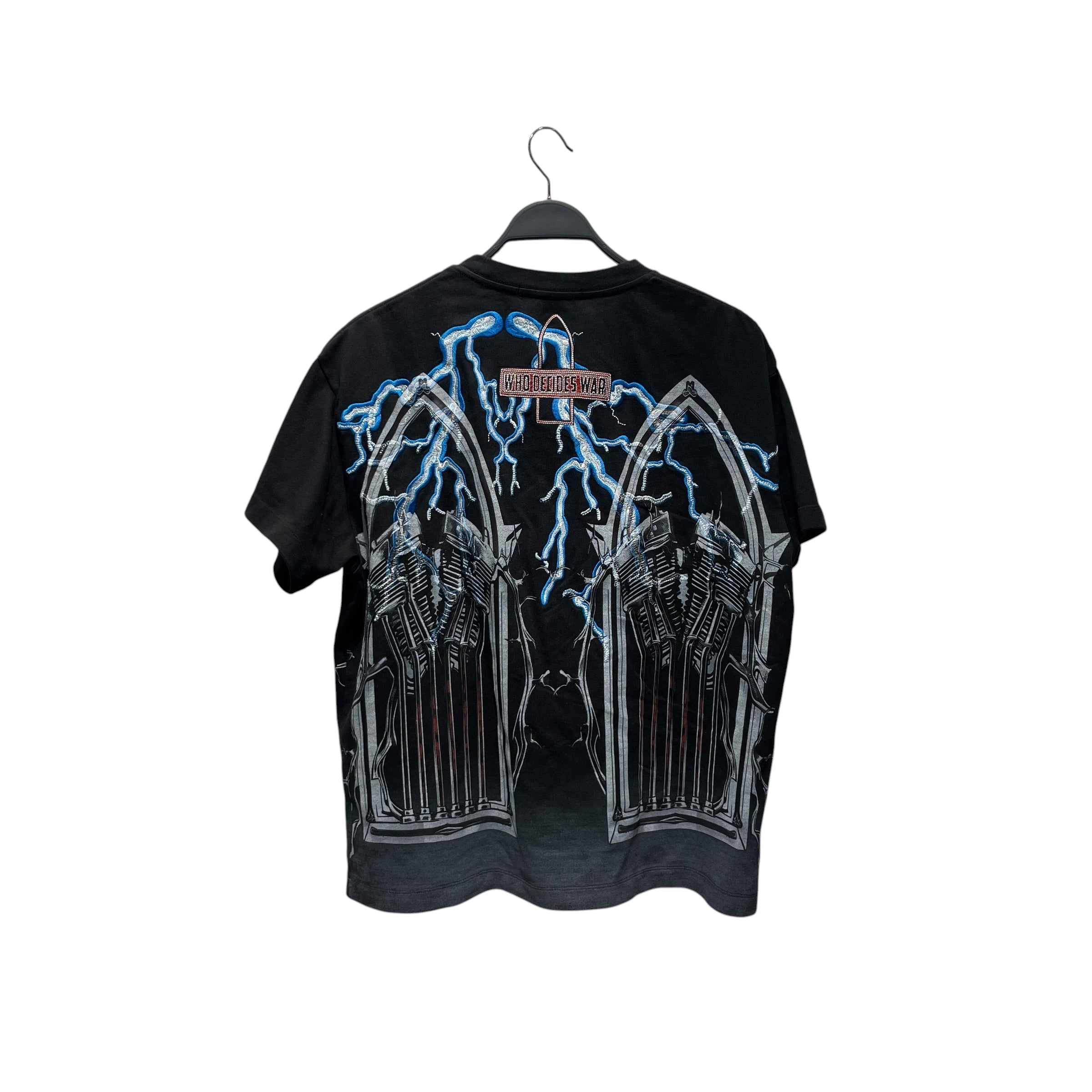 WHO DECIDES WAR/T-Shirt/S/Cotton/BLK/Graphic/engine jersey view 2