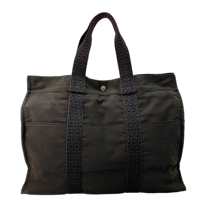 HERMES/Tote Bag/GRY/Canvas