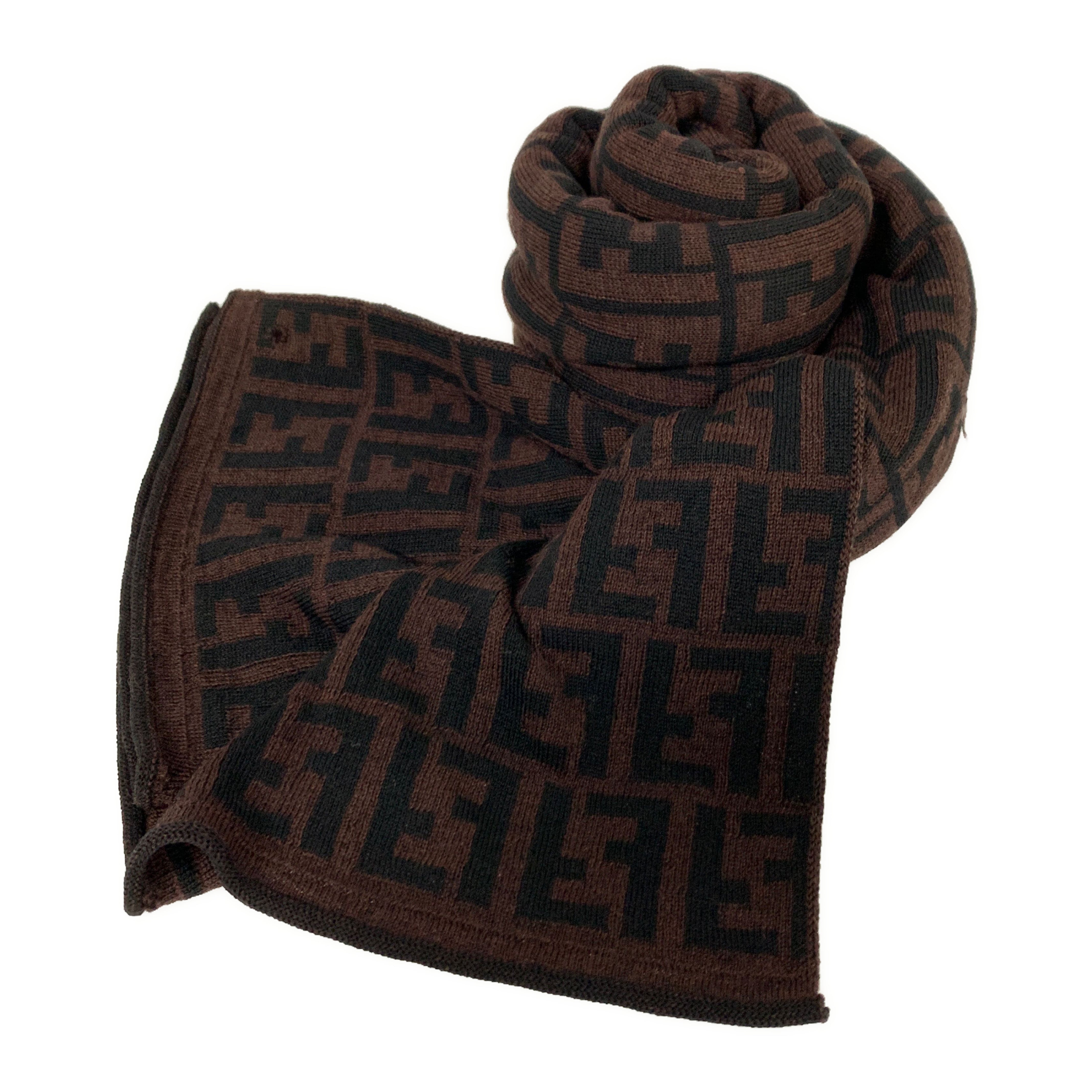 FENDI/Muffler Scarf/BRW/All Over Print/ view 1