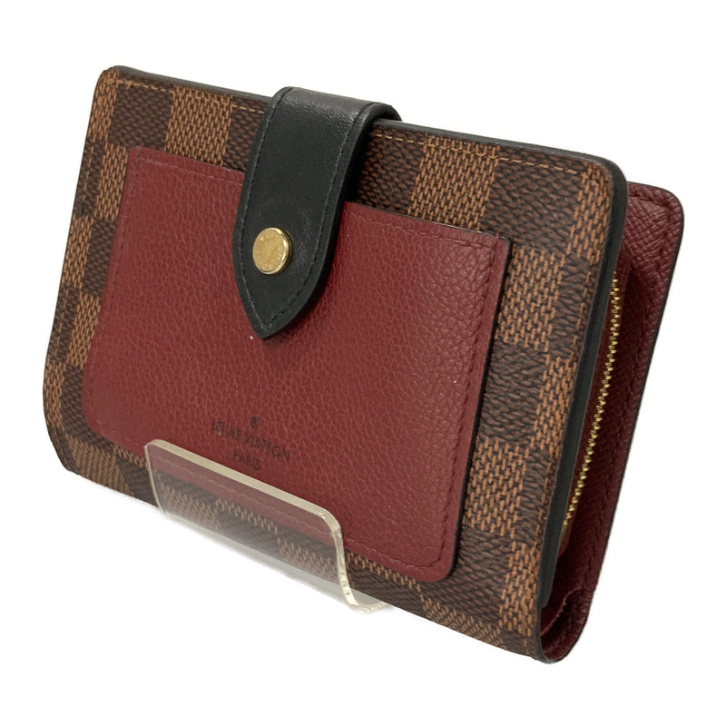 LOUIS VUITTON/Bifold Wallet/Brown/Leather/All Over Print/PORTEFEUILLE JULIETTE_DAMIER/N60381