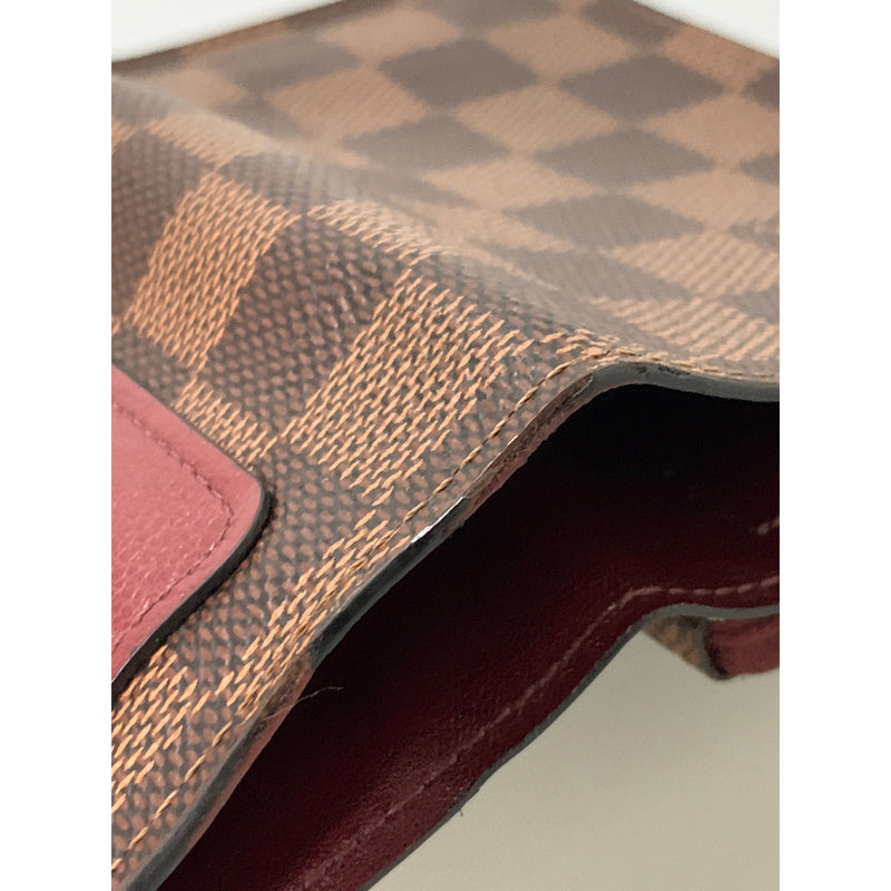 LOUIS VUITTON/Bifold Wallet/Brown/Leather/All Over Print/PORTEFEUILLE JULIETTE_DAMIER/N60381