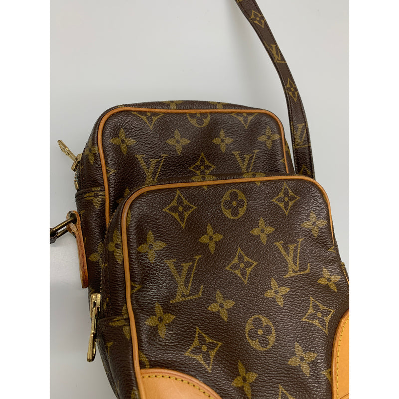 Used Louis Vuitton Backpack /Leather/Brw/Allover Pattern Bag