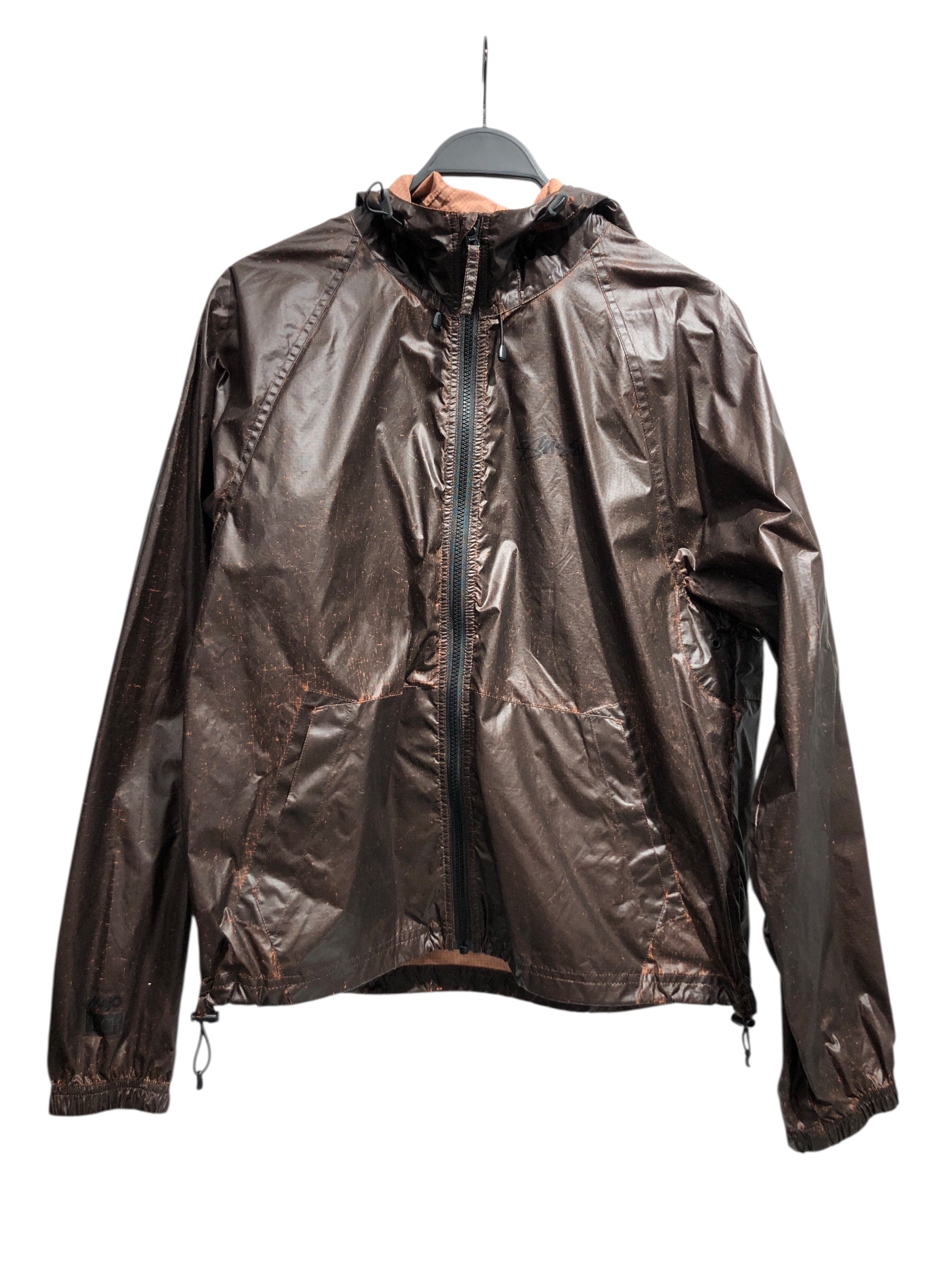 STUSSY/Windbreaker/S/Polyester/BRW/Single Breasted/Stussy Distressed Windbreaker view 1