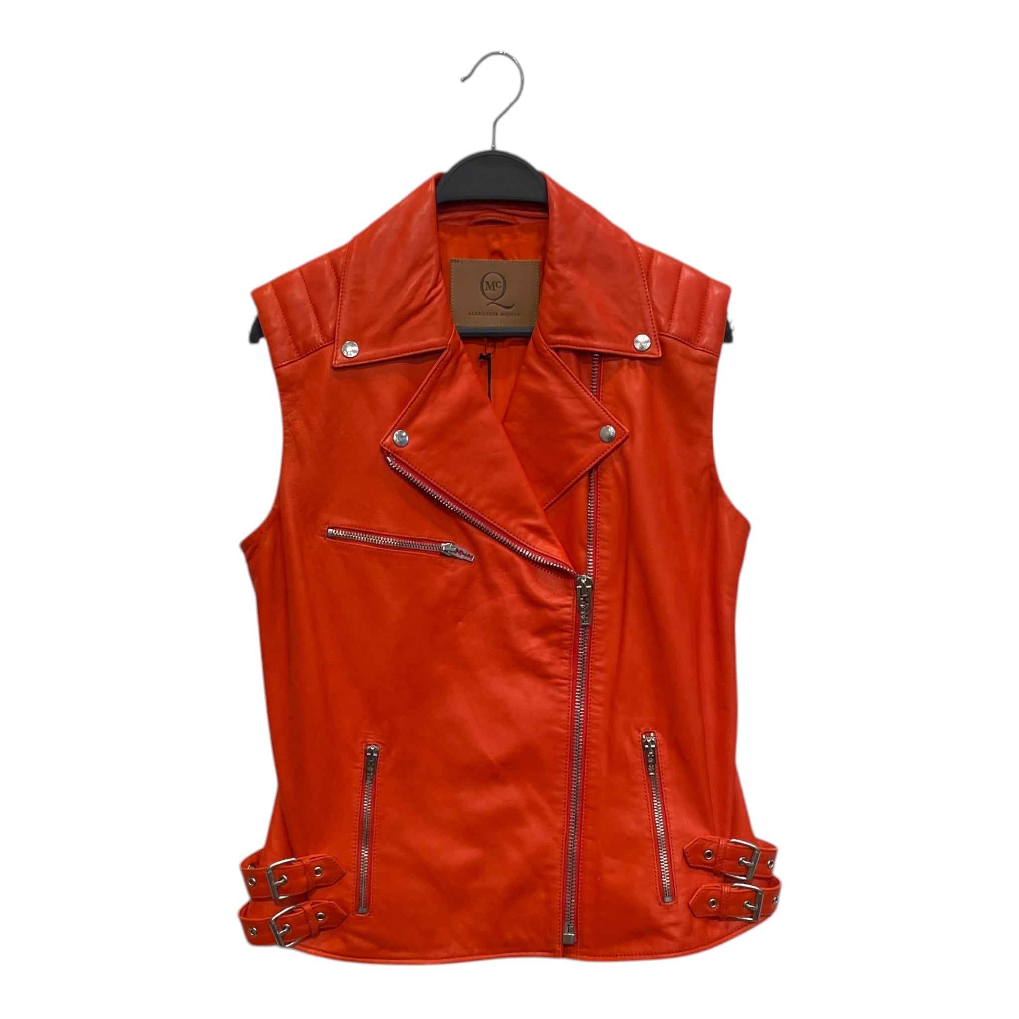 Alexander McQueen/Vest/40/Leather/ORN/BUCKLE SIDE PERFECTO VEST view 1