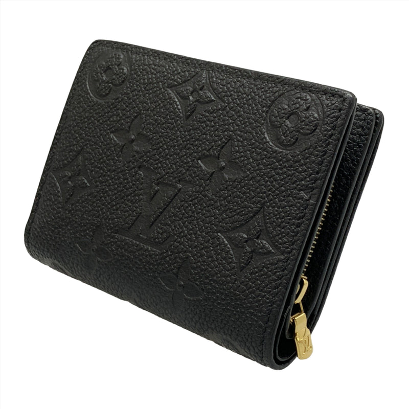 LOUIS VUITTON/Bifold Wallet/Black/Leather/Monogram/PORTEFEUILLE CLEA_MONOGRAM EMPREINTE/M80151