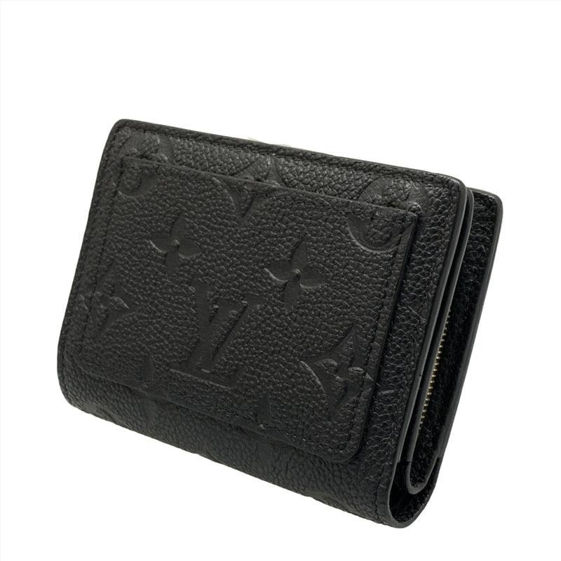 LOUIS VUITTON/Bifold Wallet/Black/Leather/Monogram/PORTEFEUILLE CLEA_MONOGRAM EMPREINTE/M80151