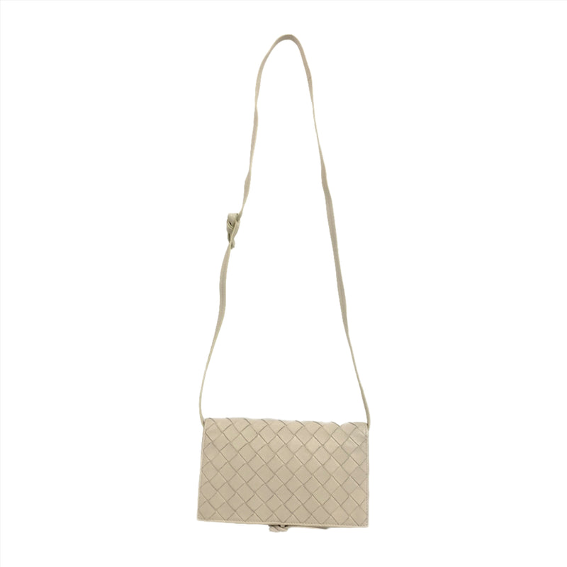 BOTTEGA VENETA/Cross Body Bag/White/Leather/