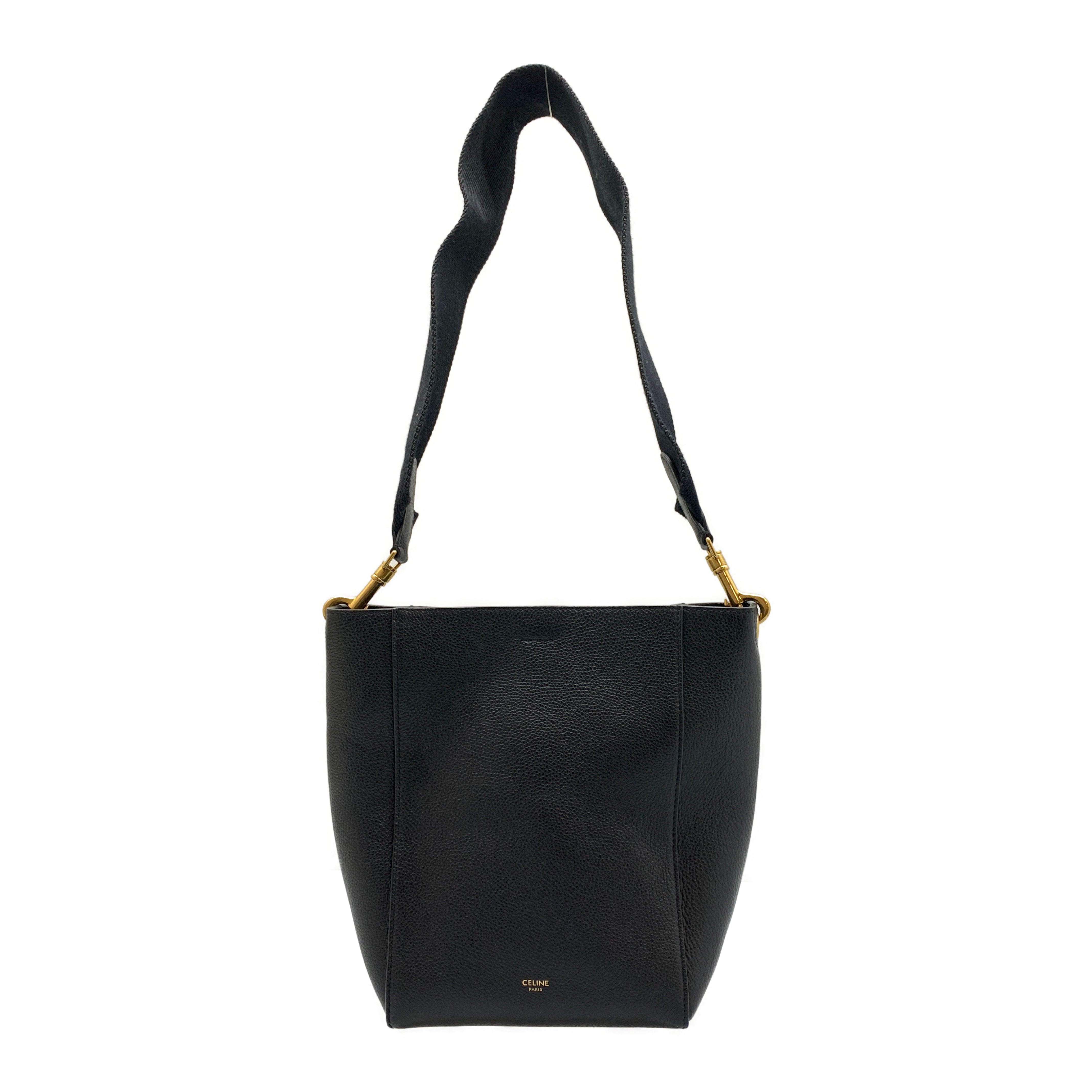 CELINE/Cross Body Bag/Black/Leather/18930 view 1