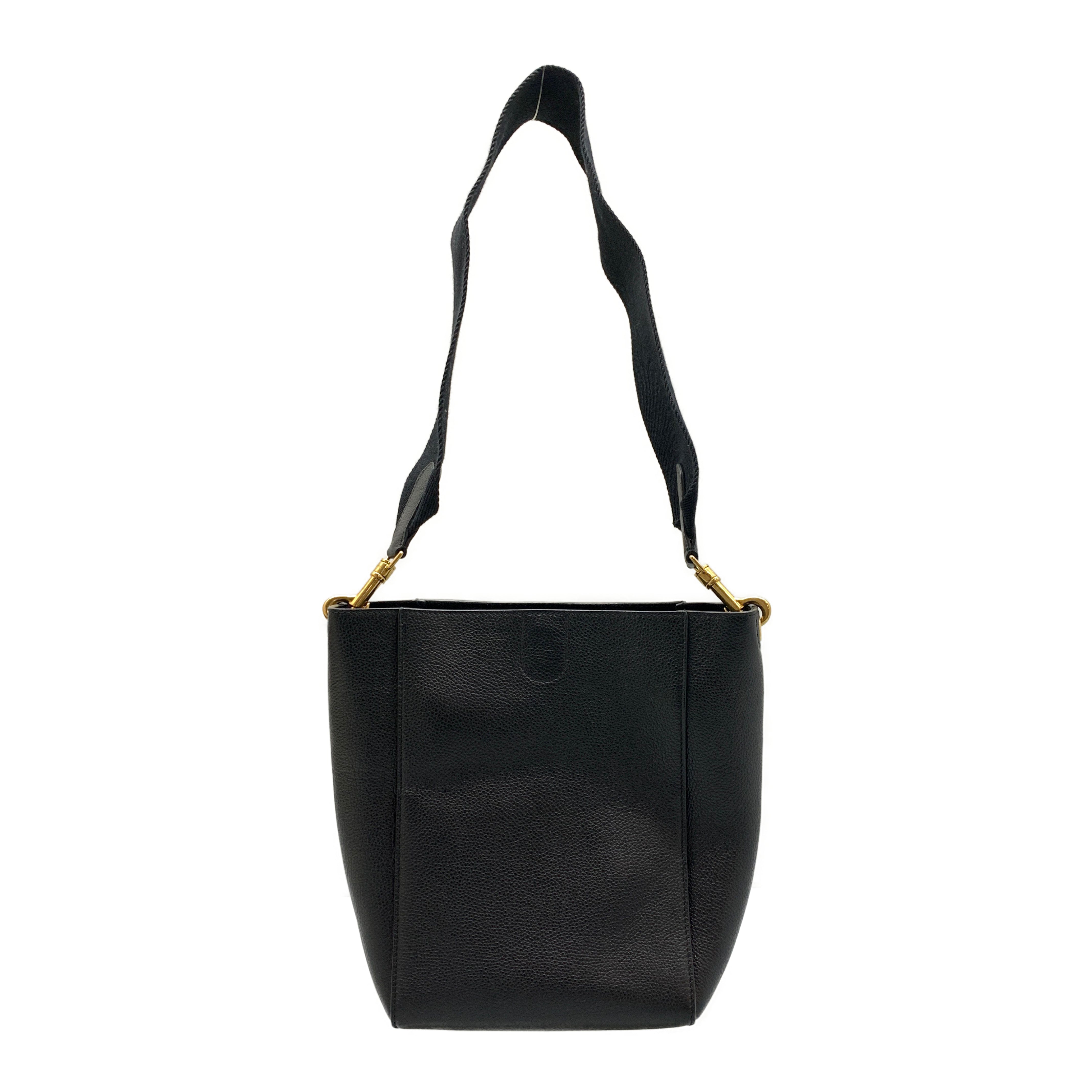 CELINE/Cross Body Bag/Black/Leather/18930 view 2