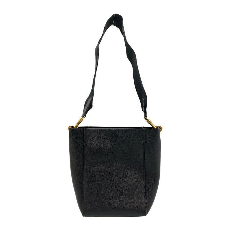CELINE/Cross Body Bag/Black/Leather/18930